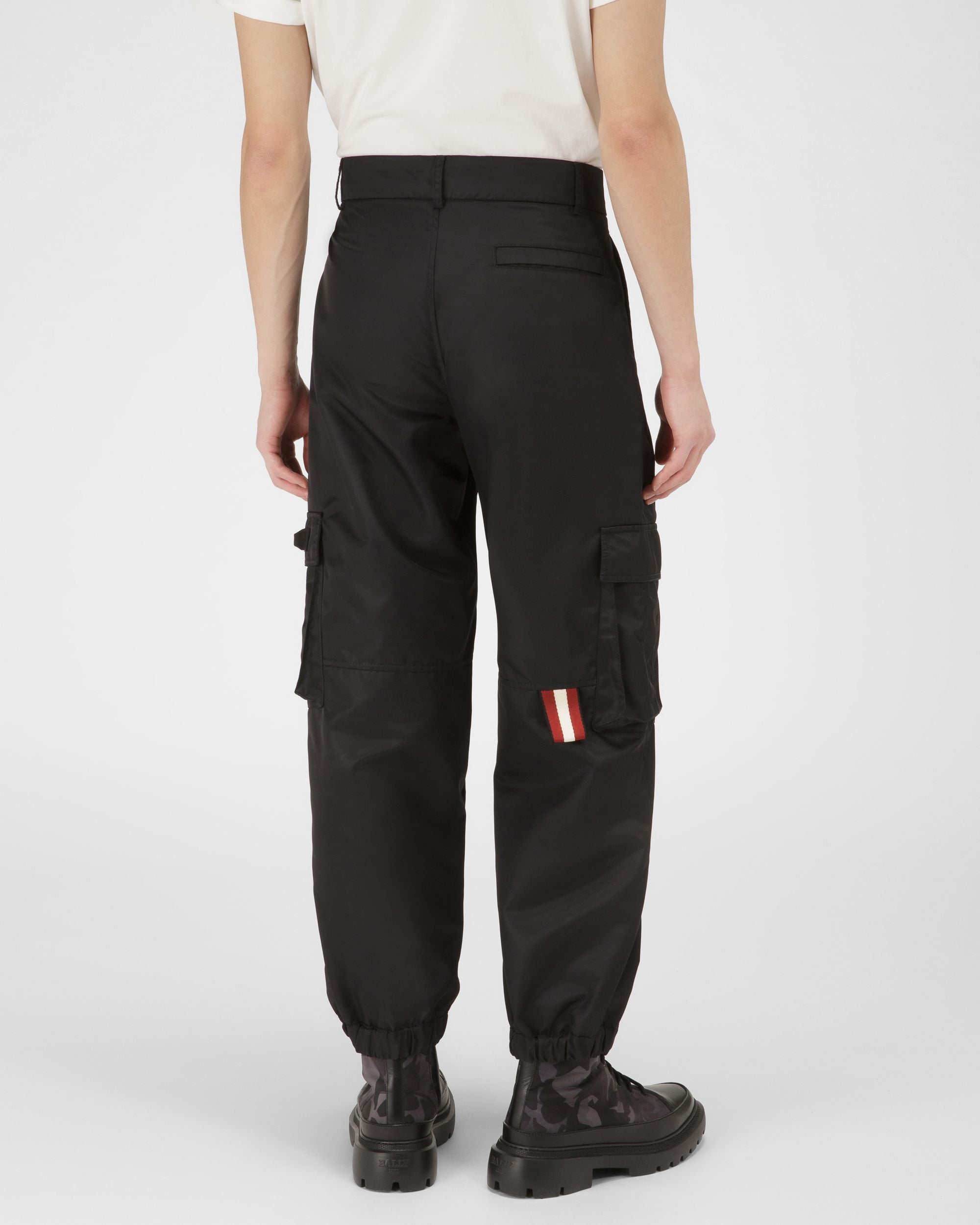 Pantalon En Nylon Recyclé Noir - Homme - Bally - 03