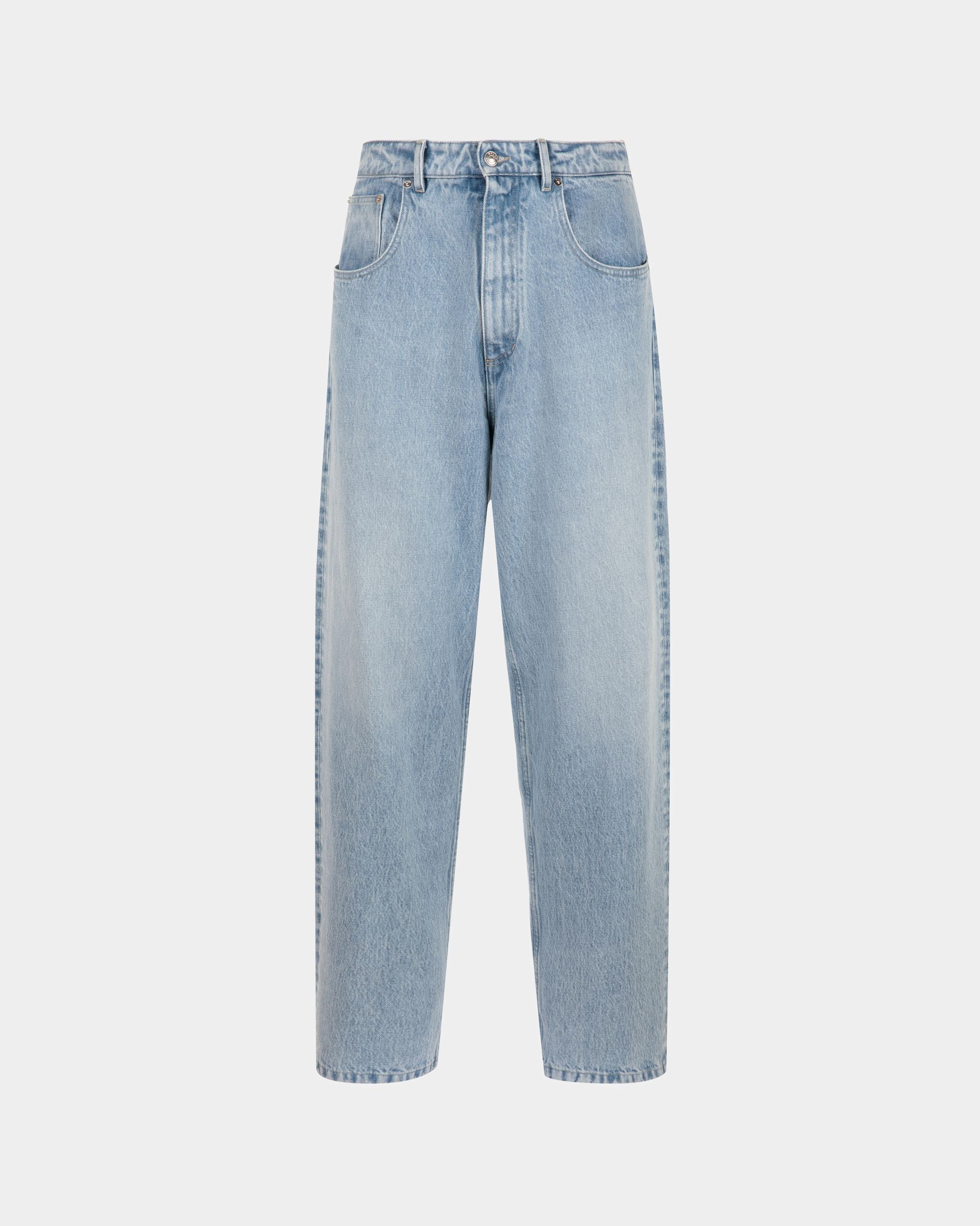 Pantalon Décontracté En Denim De Coton Indigo Clair - Homme - Bally - 01