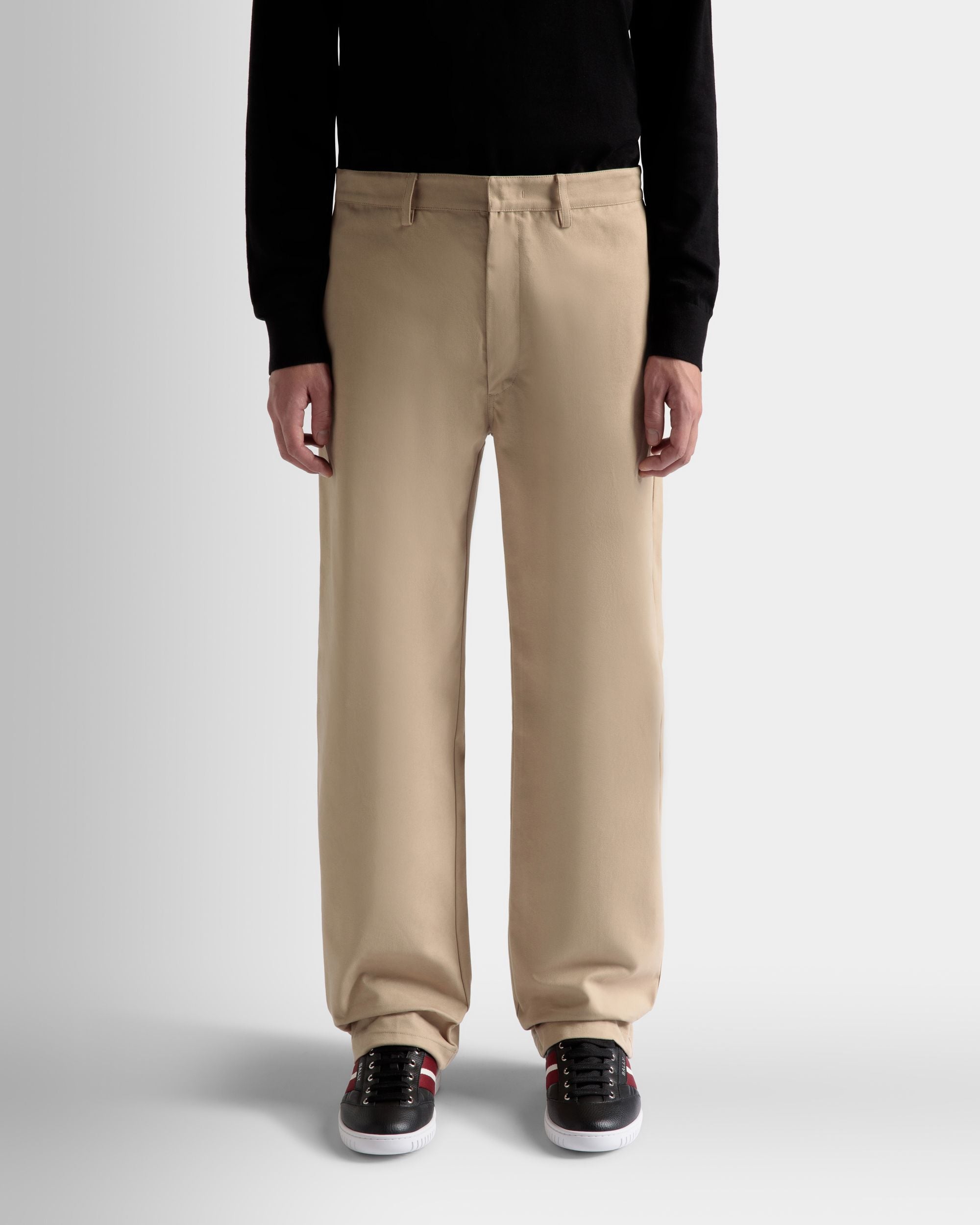 Pantalon En Coton Camel - Homme - Bally - 03