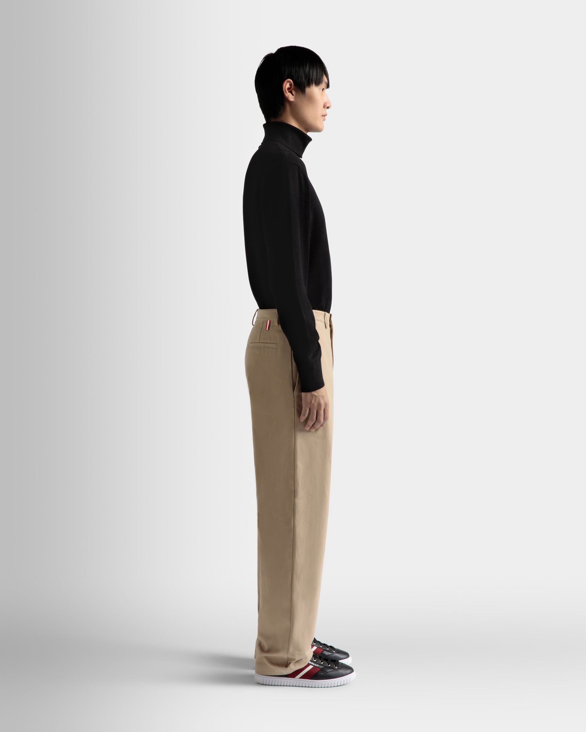 Pantalon En Coton Camel - Homme - Bally - 05