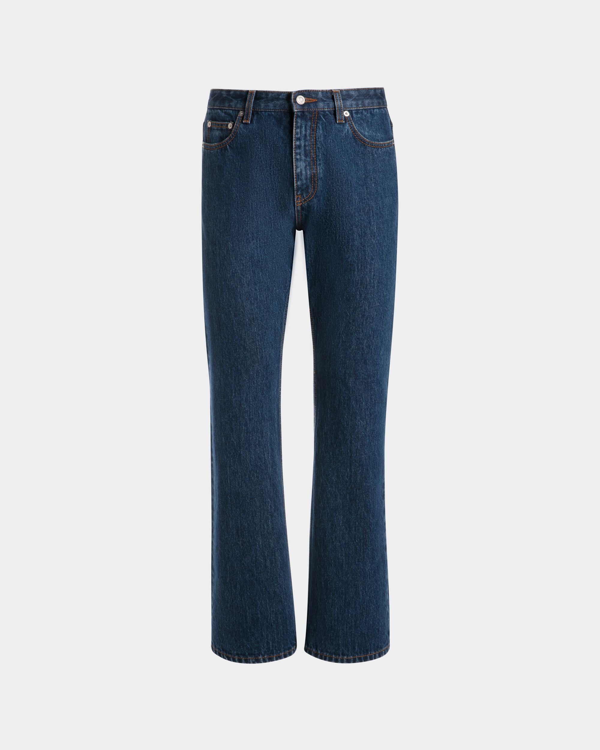 Pantalon En Denim De Coton Medium Blue - Homme - Bally - 01