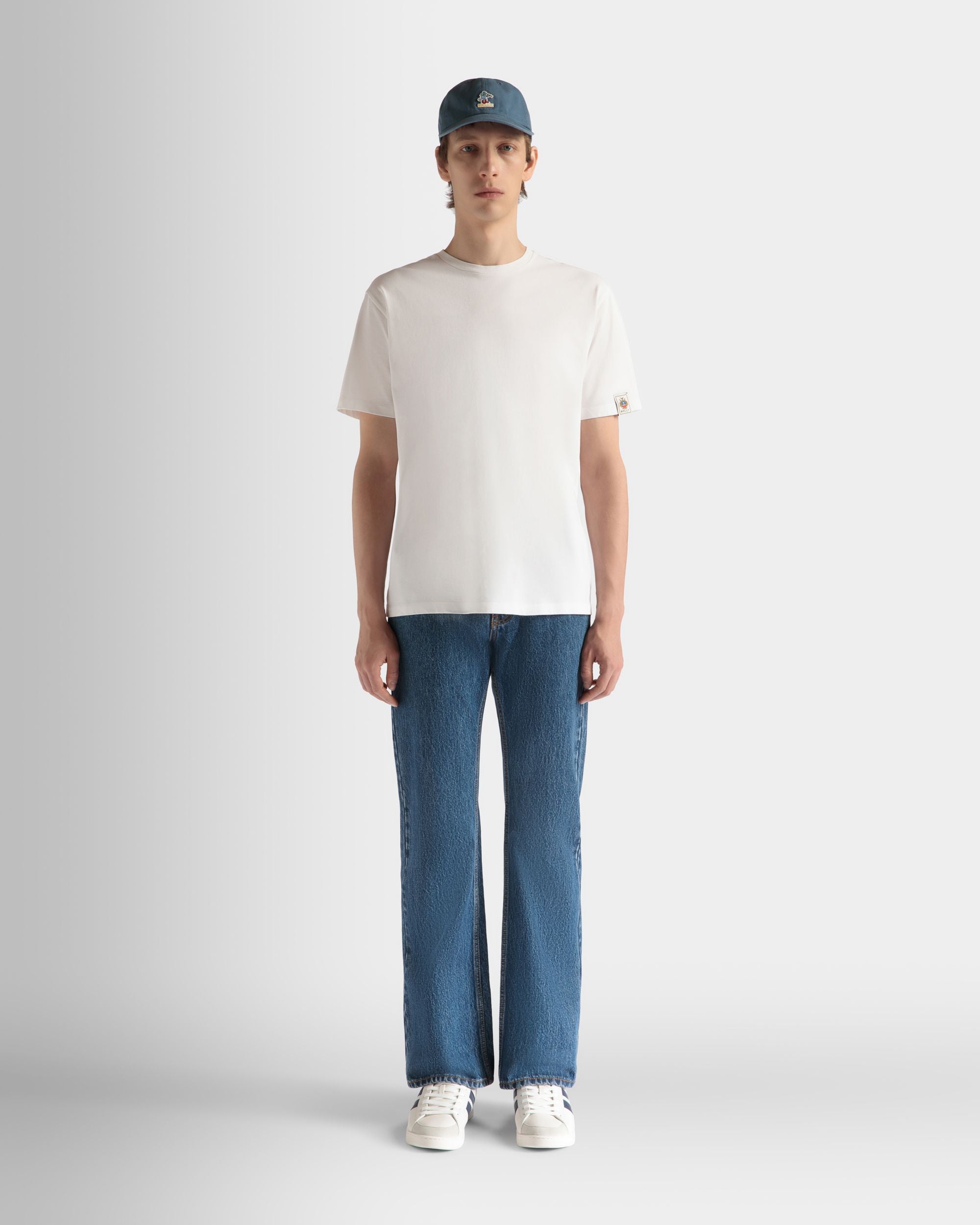 Pantalon En Denim De Coton Medium Blue - Homme - Bally - 02