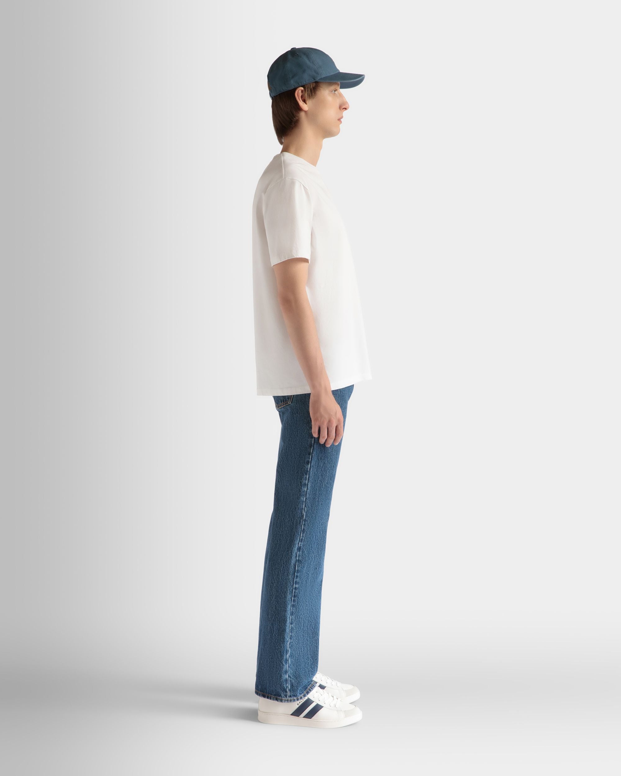 Pantalon En Denim De Coton Medium Blue - Homme - Bally - 05