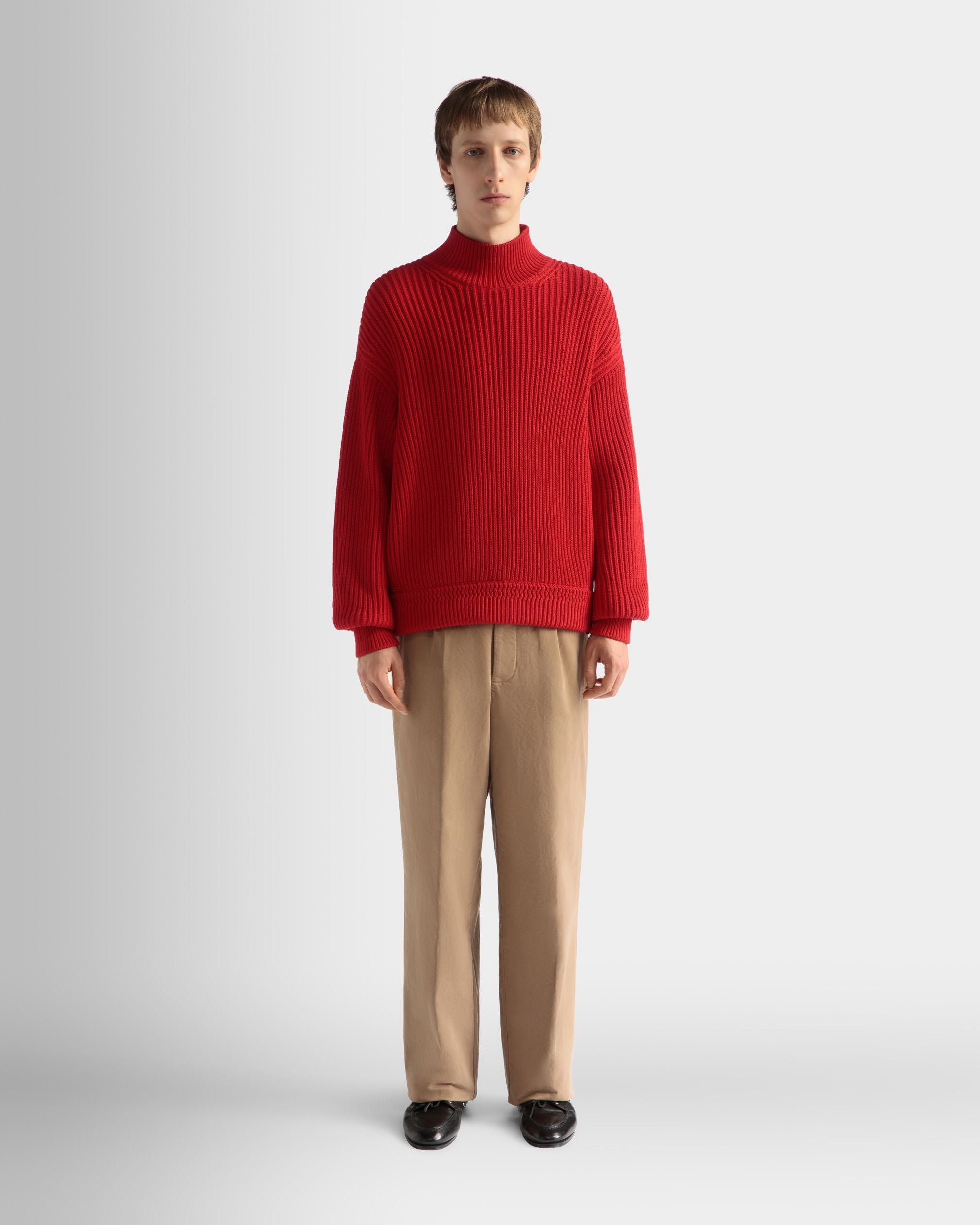 Pantalon En Coton Camel - Homme - Bally - 02