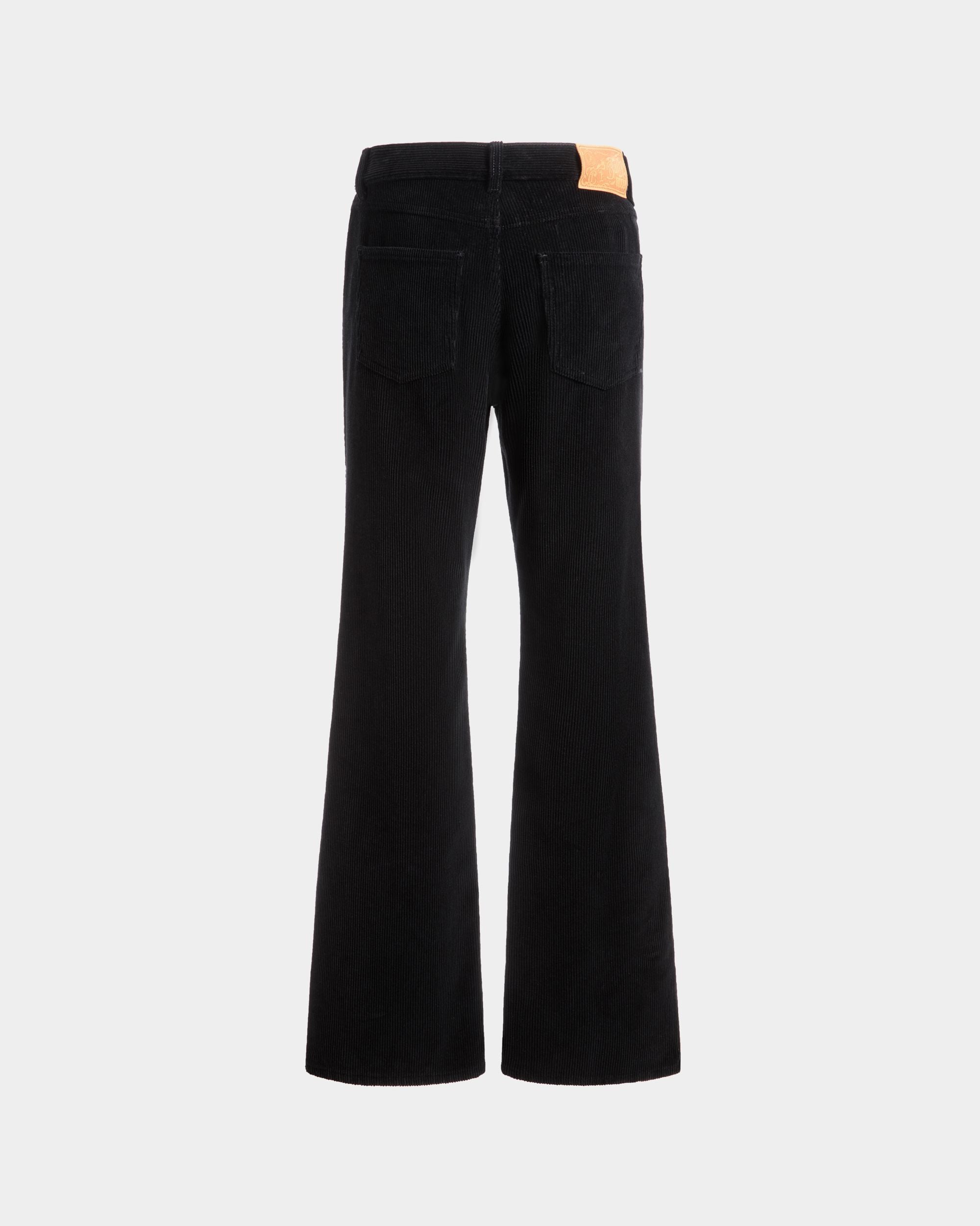 Pantalon Denim En Velours Côtelé De Coton Noir - Homme - Bally - 07