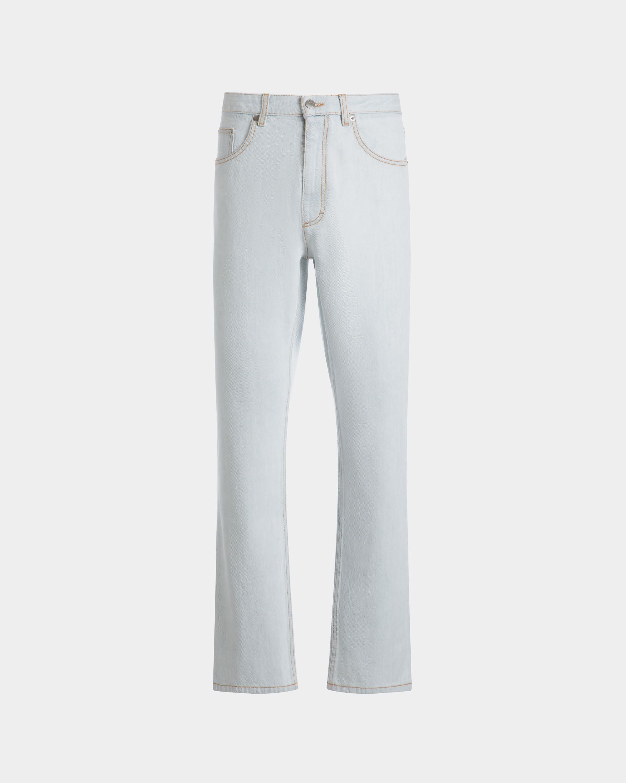 Pantalon En Denim De Coton Light Blue - Homme - Bally - 01