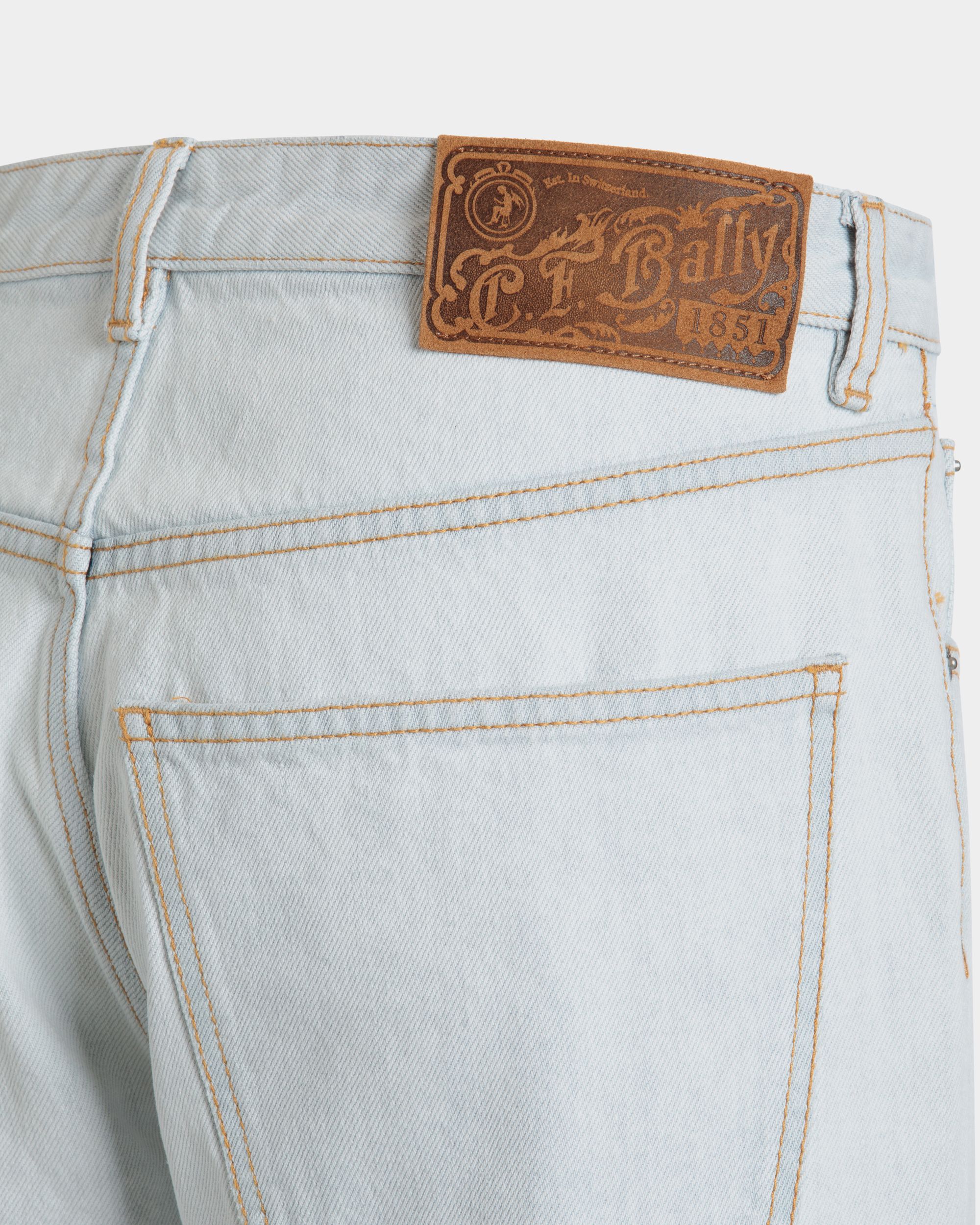 Pantalon En Denim De Coton Light Blue - Homme - Bally - 04