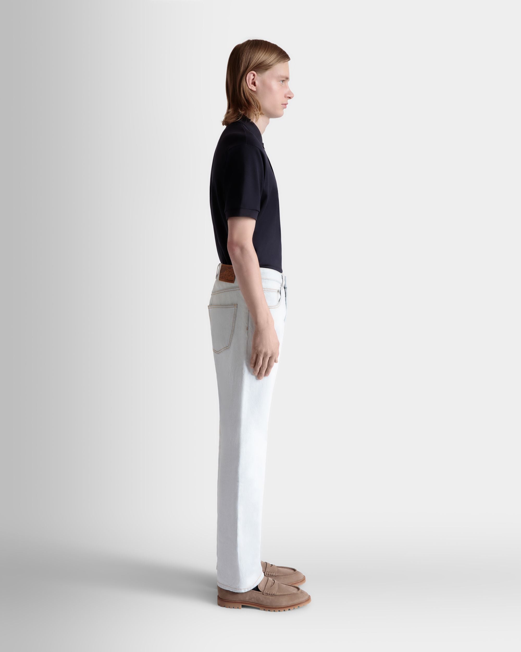 Pantalon En Denim De Coton Light Blue - Homme - Bally - 05