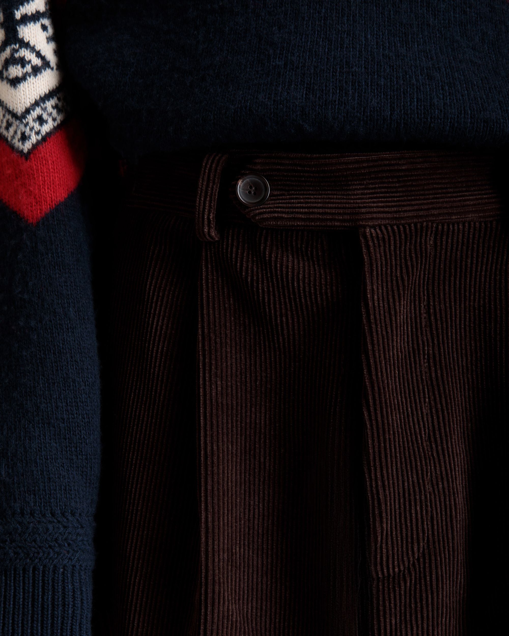 Pantalon À Pinces De La Capsule D’hiver En Velours Côtelé De Coton Ebano - Homme - Bally - 03