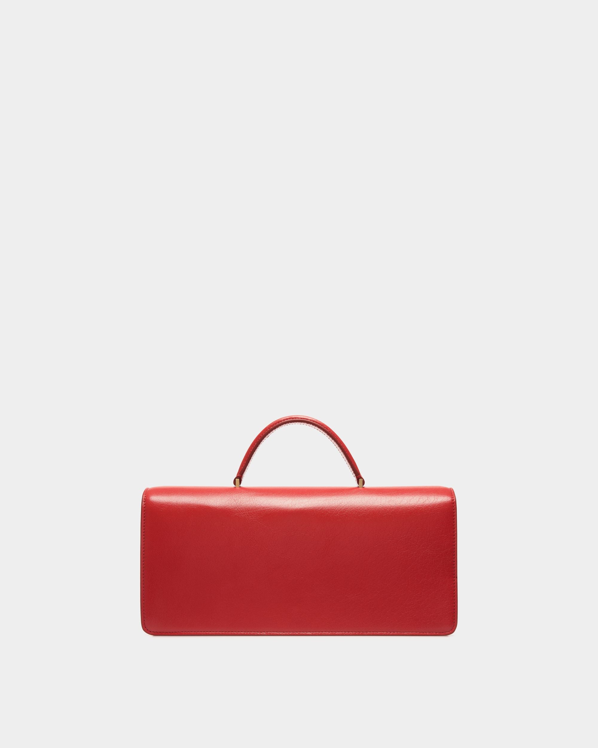 Sac À Anse Supérieure Ollam En Cuir Rouge Et Blanc - Femme - Bally - 03