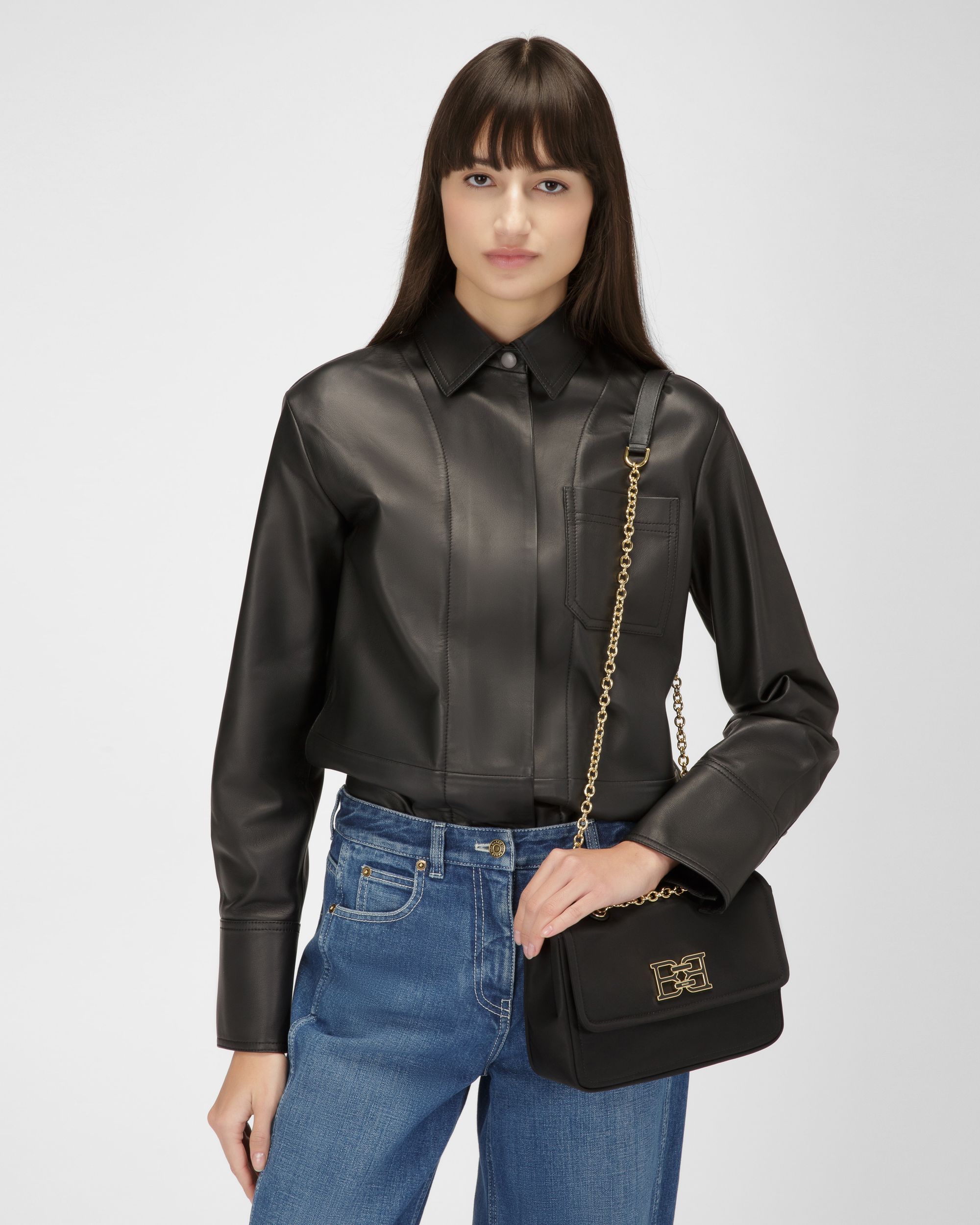 Ehrin Sac À Bandoulière En Nylon Noir - Femme - Bally - 03
