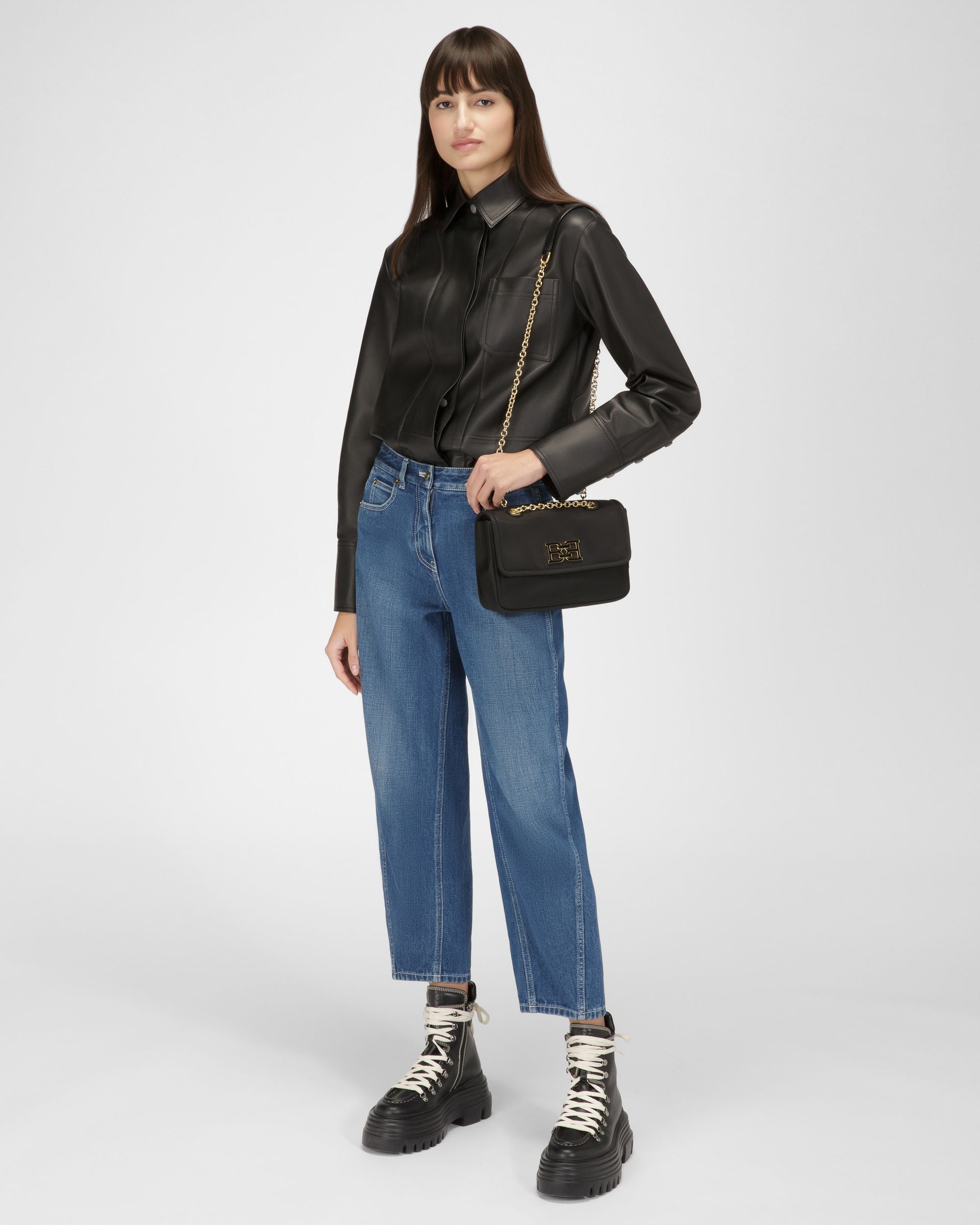 Ehrin Sac À Bandoulière En Nylon Noir - Femme - Bally - 09