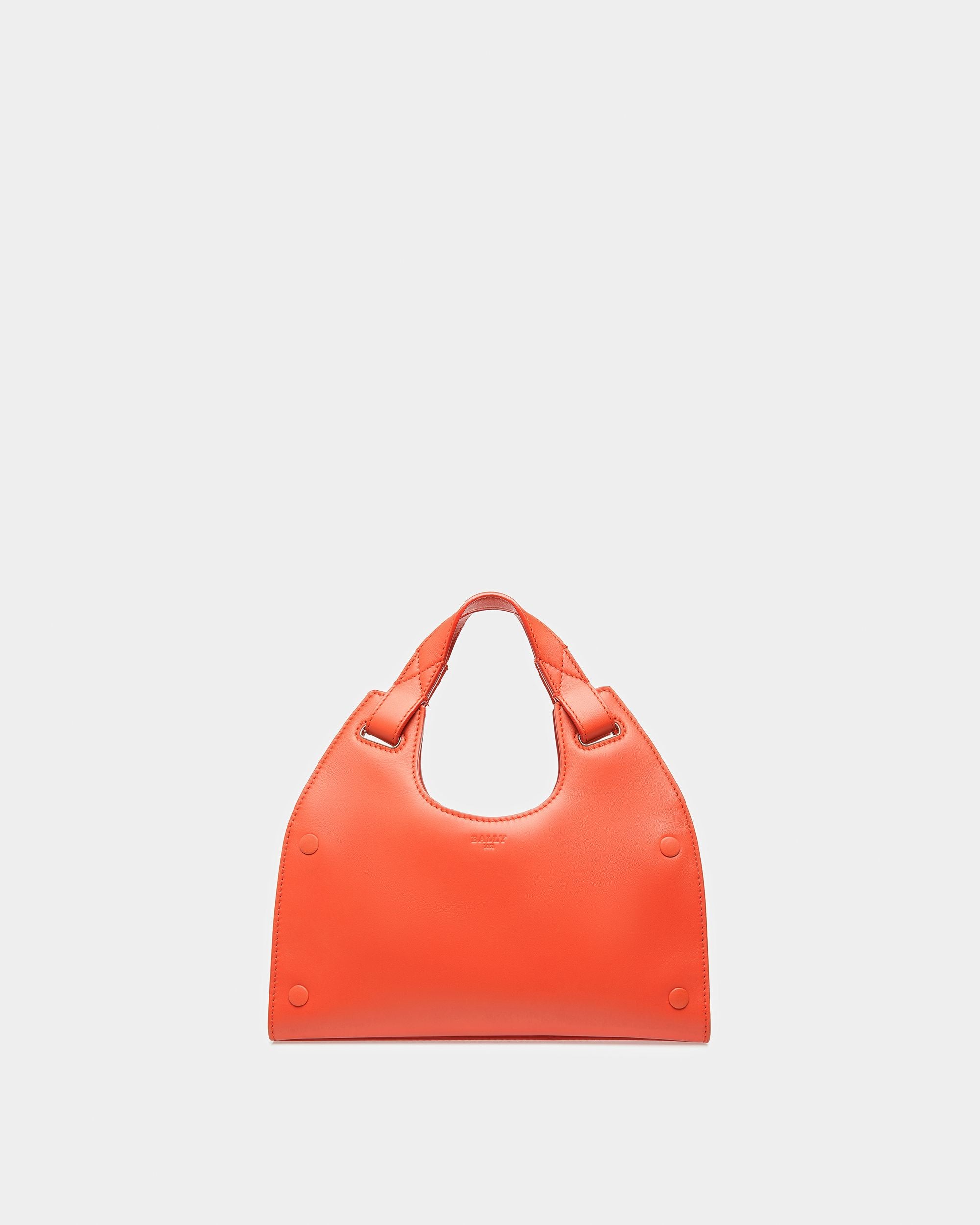 Ahres S Sac À Bandoulière En Cuir Orange - Femme - Bally - 01