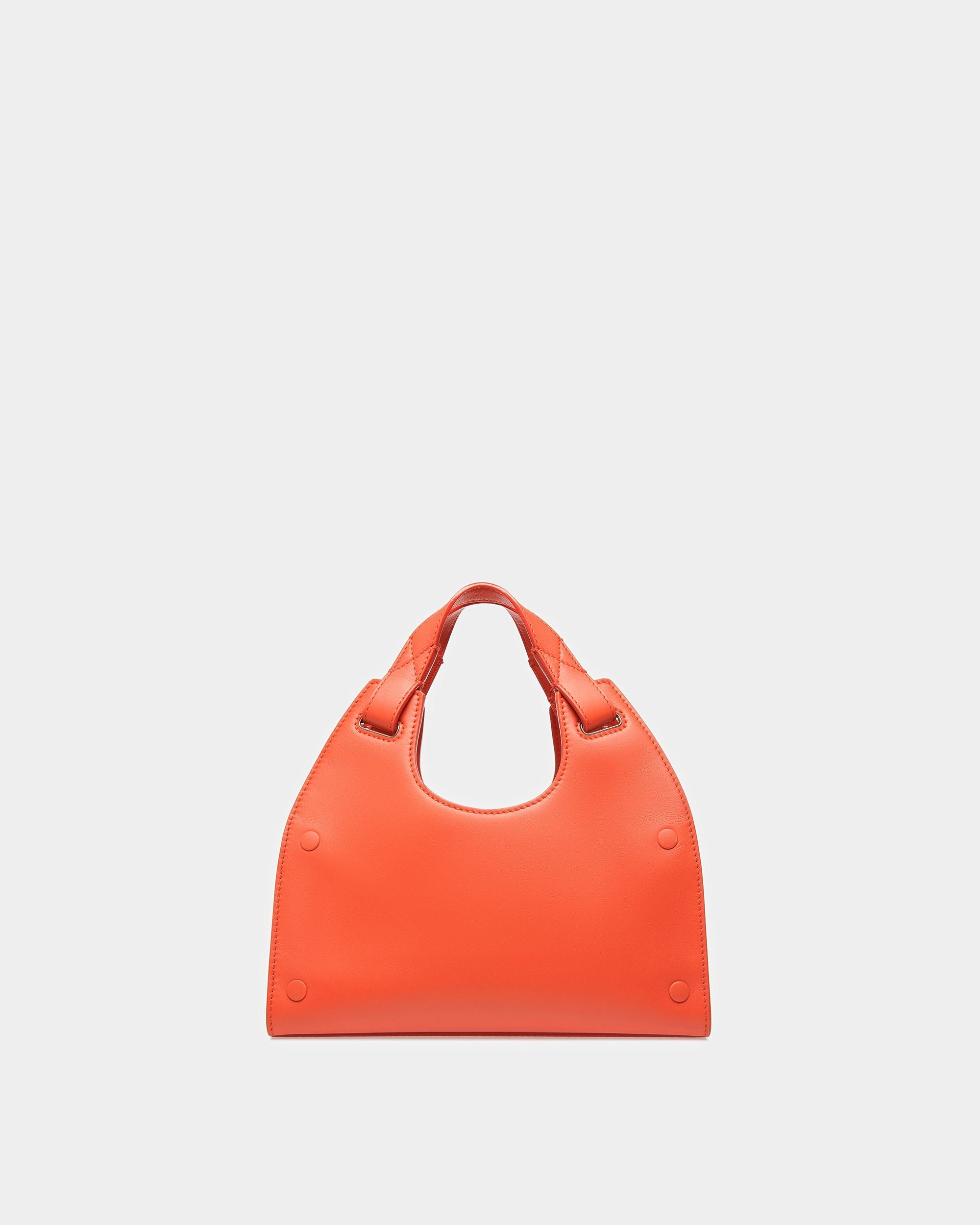 Ahres S Sac À Bandoulière En Cuir Orange - Femme - Bally - 03