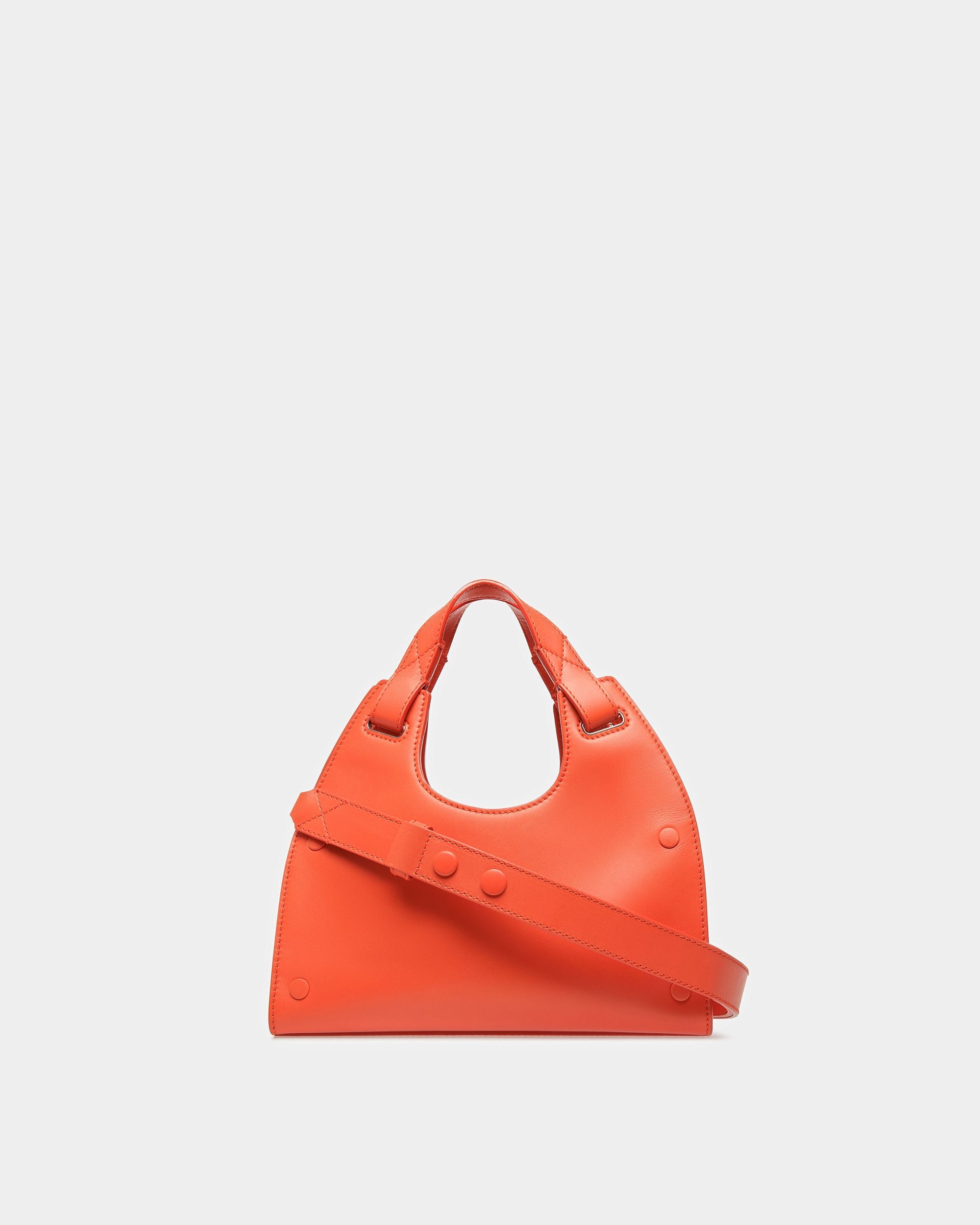 Ahres S Sac À Bandoulière En Cuir Orange - Femme - Bally - 08