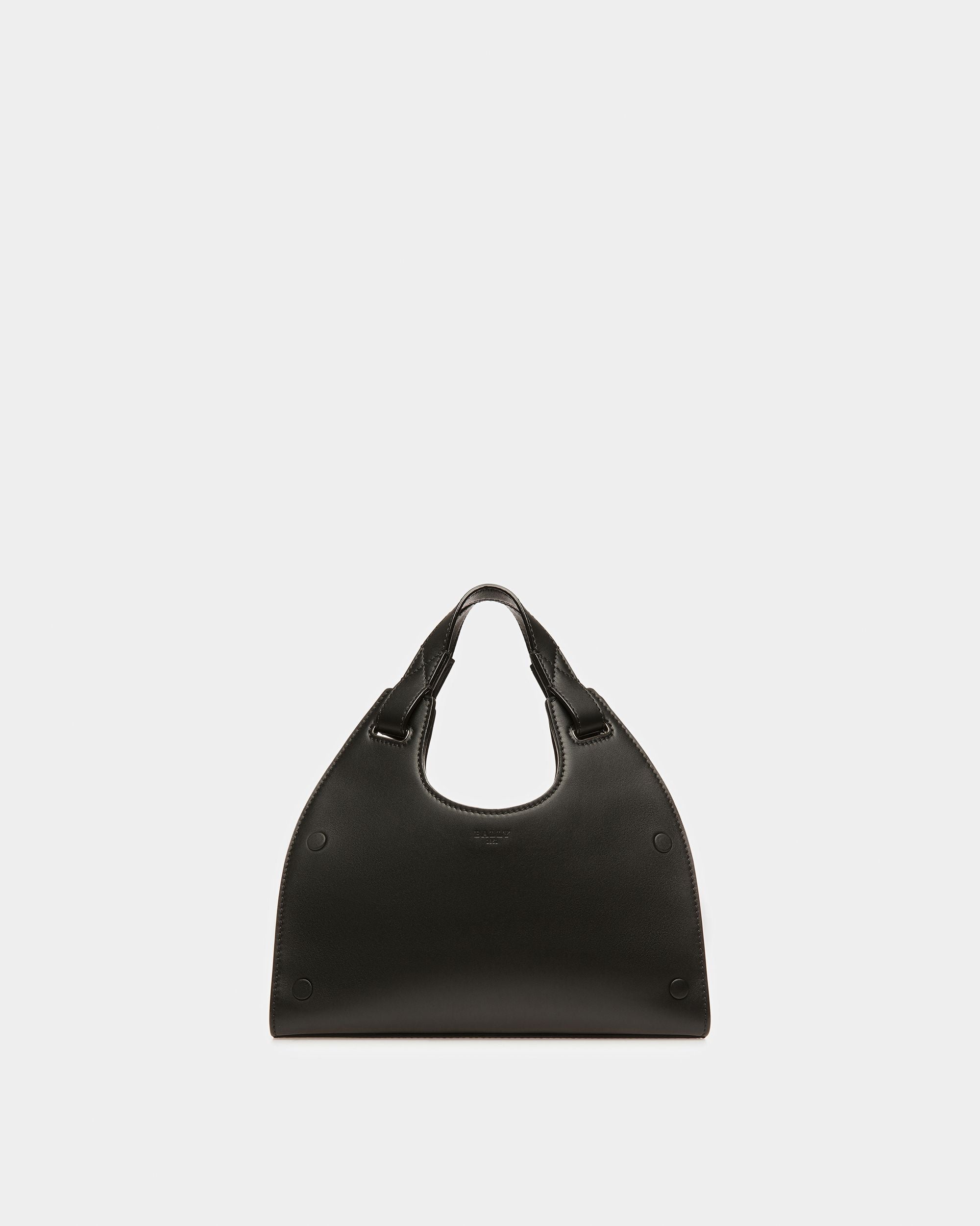 Ahres Small Sac Porté Épaule En Cuir Noir - Femme - Bally - 01