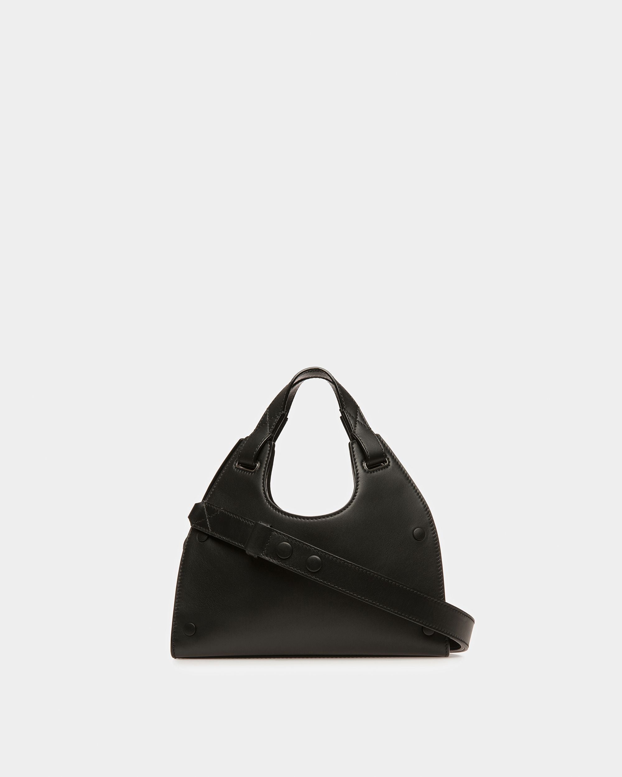 Ahres Small Sac Porté Épaule En Cuir Noir - Femme - Bally - 03
