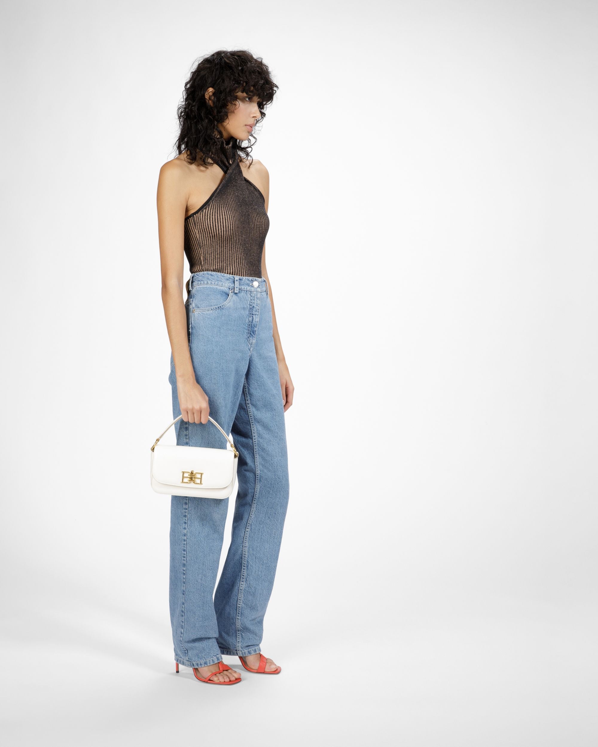 Brodye Sac À Bandoulière En Cuir Ivoire - Femme - Bally - 06