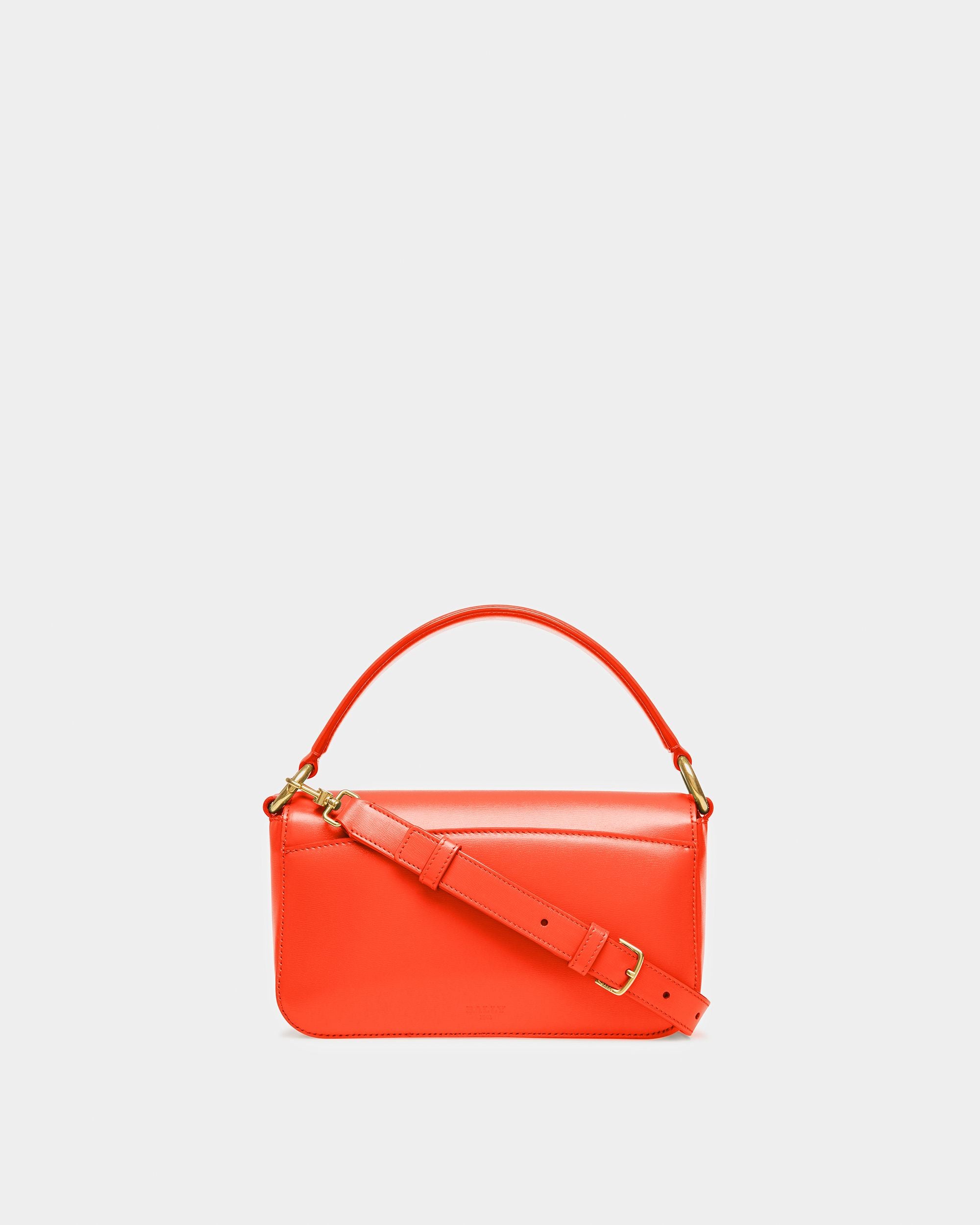 Brodye Sac À Bandoulière En Cuir Orange - Femme - Bally - 02