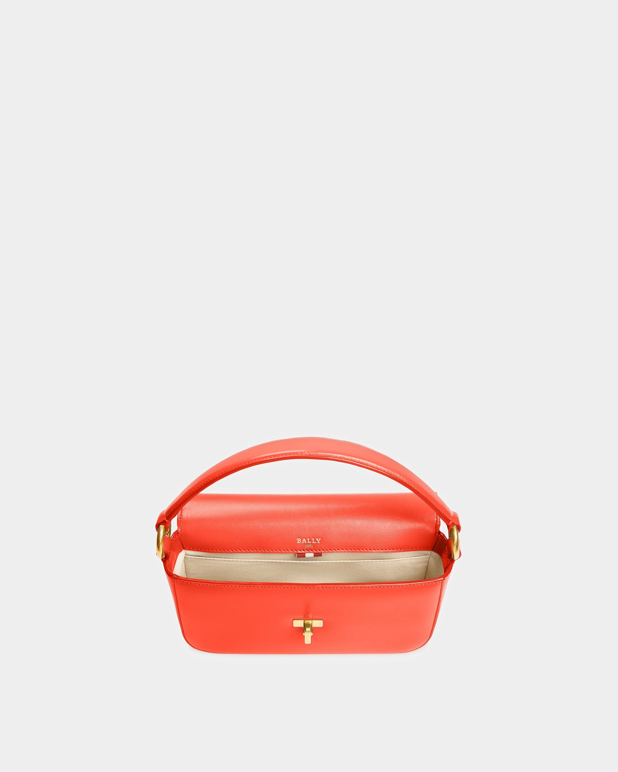 Brodye Sac À Bandoulière En Cuir Orange - Femme - Bally - 03