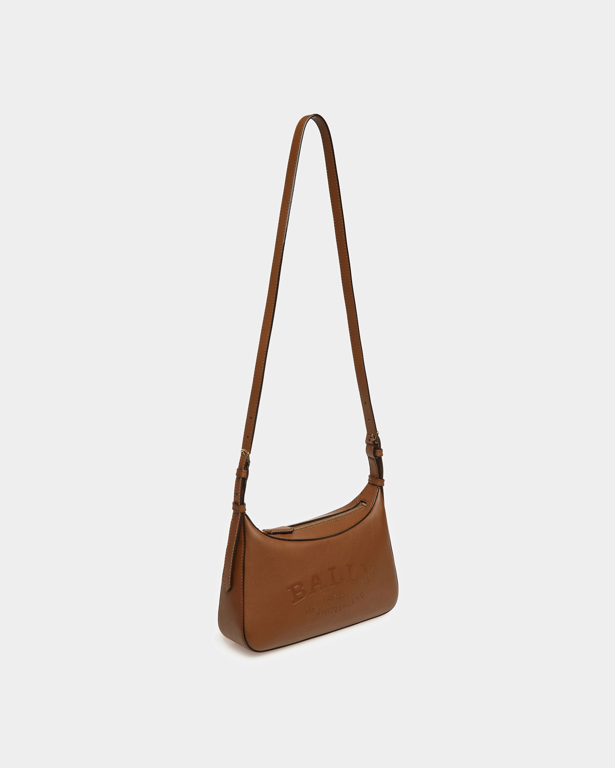 Coralye Sac À Bandoulière En Cuir Marron - Femme - Bally - 07
