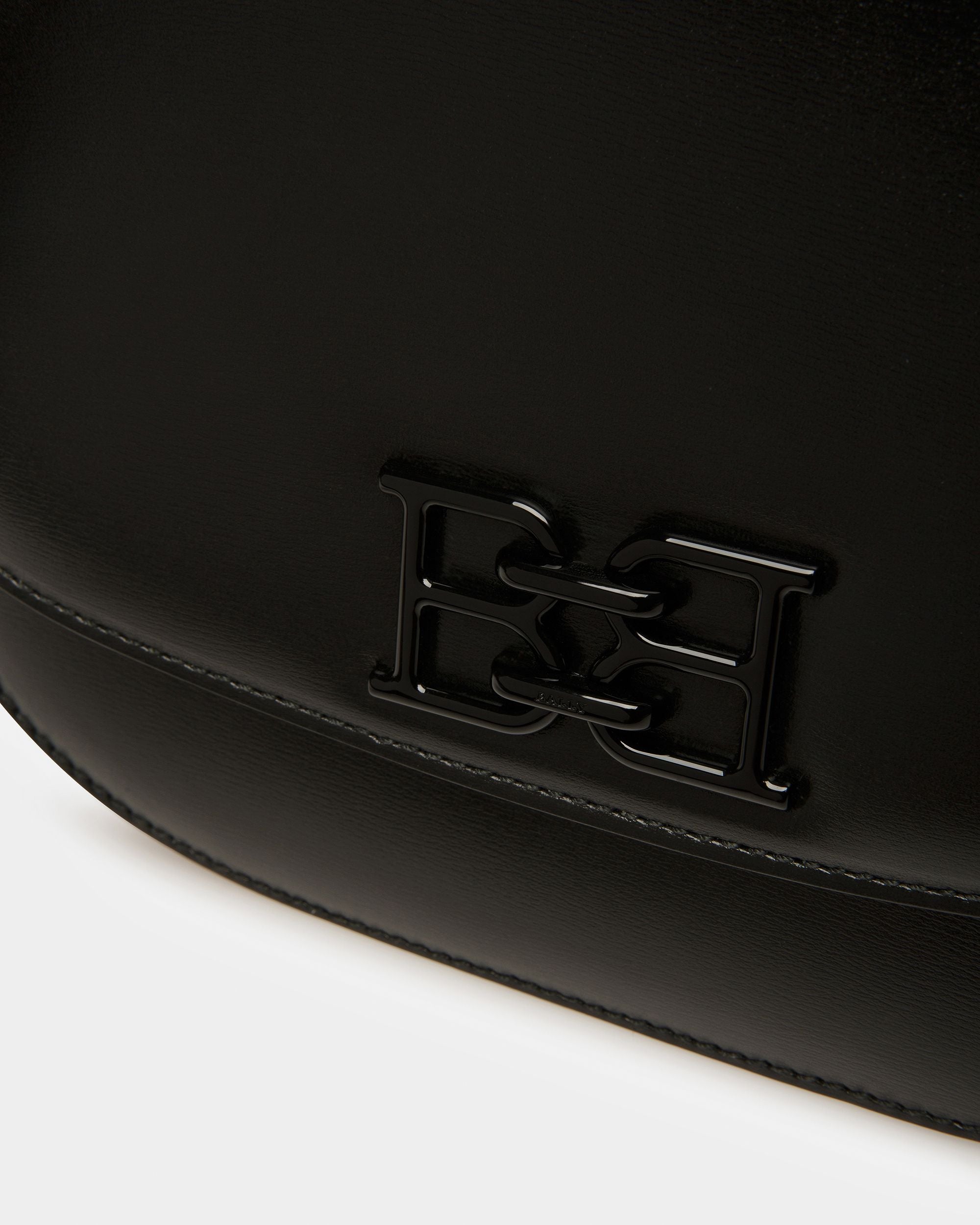 Beckie Sac À Bandoulière En Cuir Noir - Femme - Bally - 05