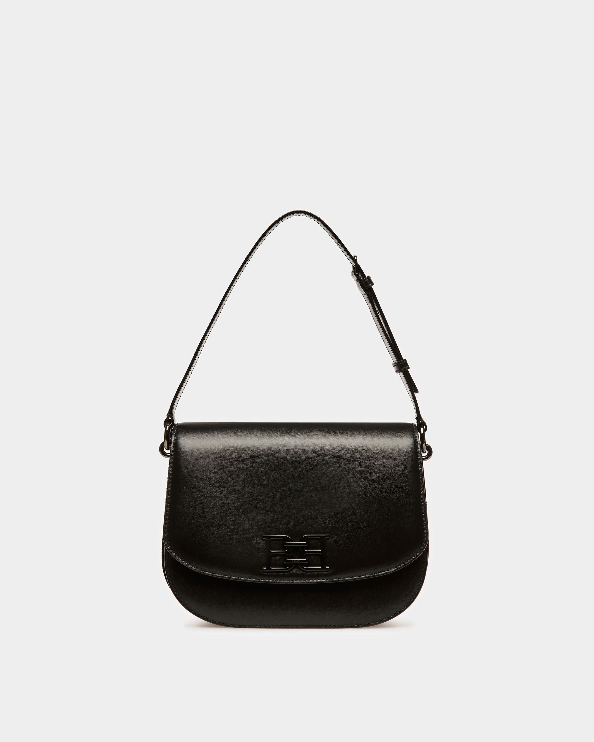 Beckie Sac À Bandoulière En Cuir Noir - Femme - Bally - 07