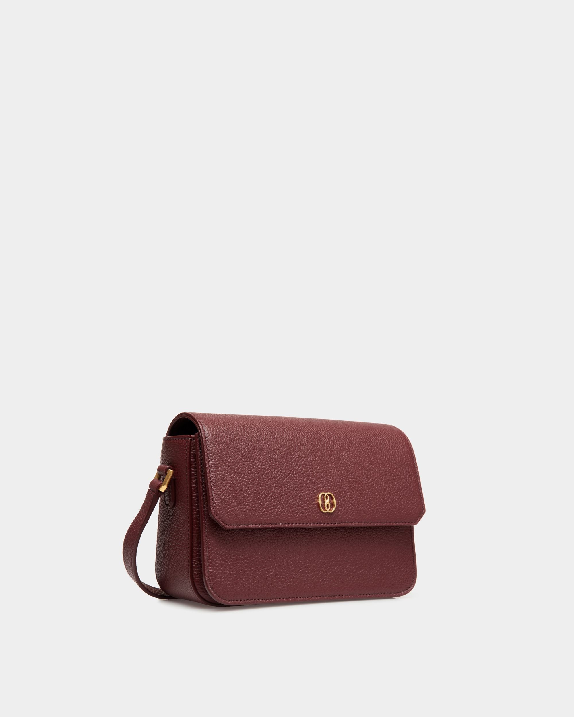 Petit Sac À Bandoulière Emblem En Cuir Grainé Andorra - Femme - Bally - 03