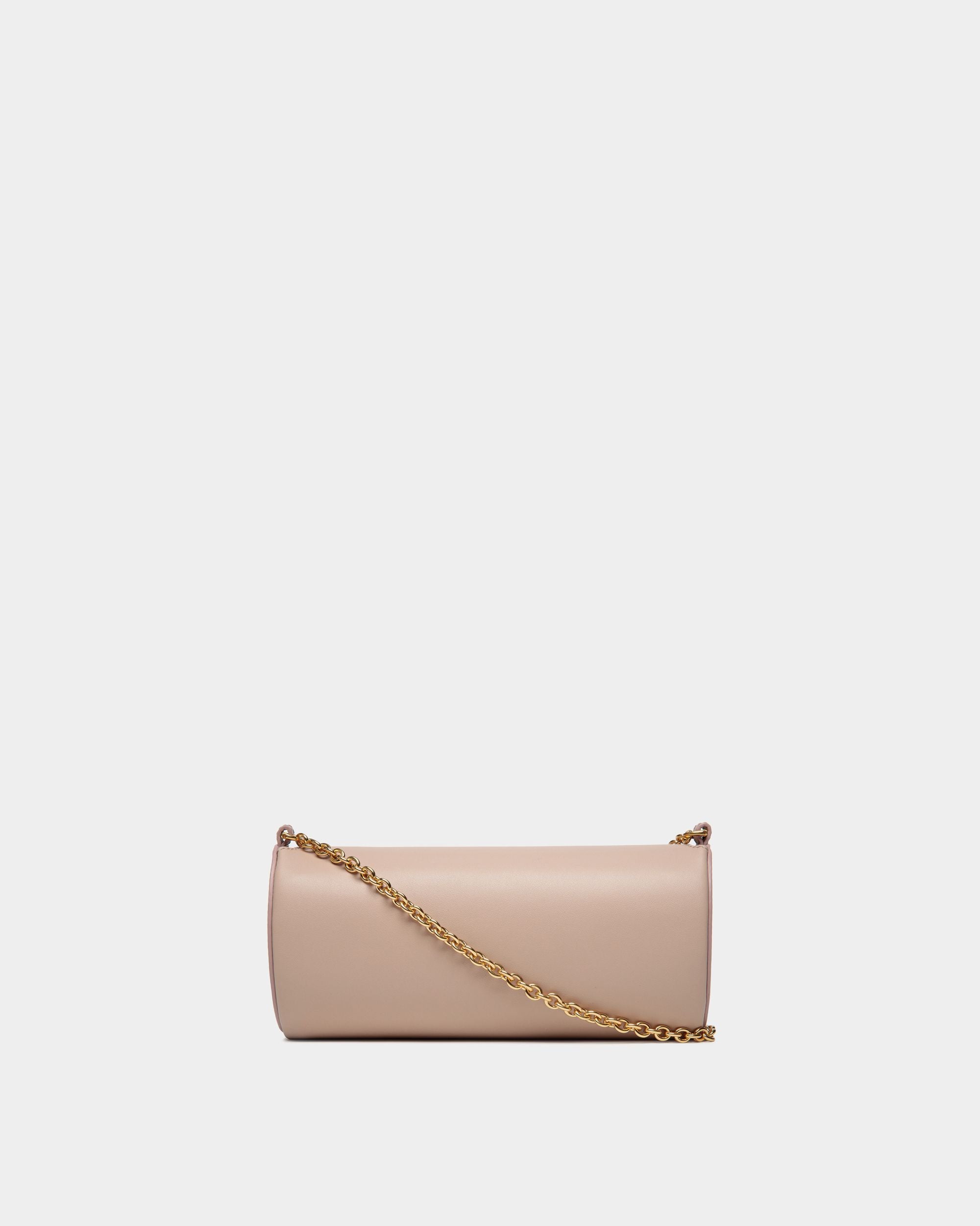 Mini Sac Emblem En Cuir Light Beige - Femme - Bally - 03