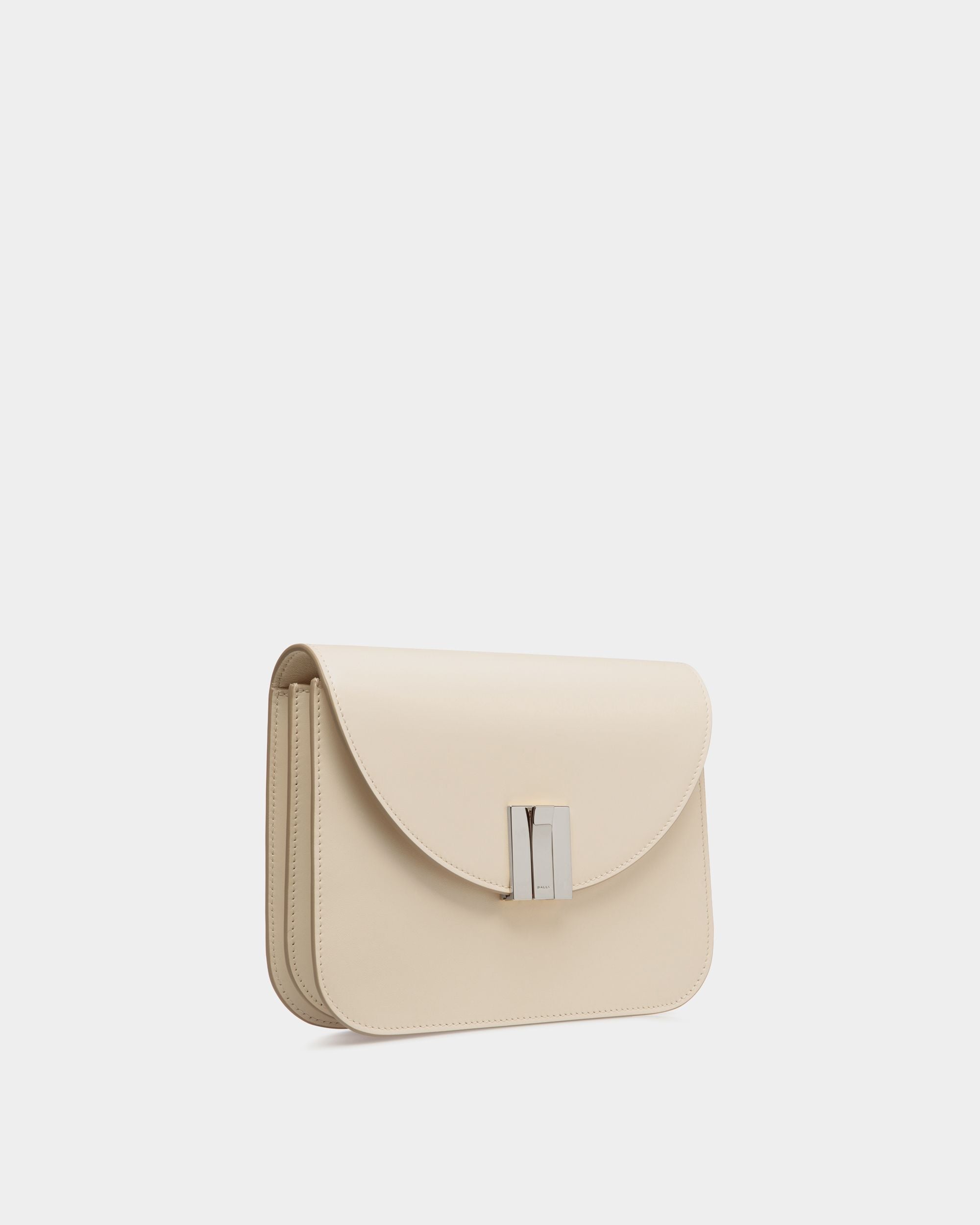 Sac À Bandoulière Ollam En Cuir Blanc - Femme - Bally - 03