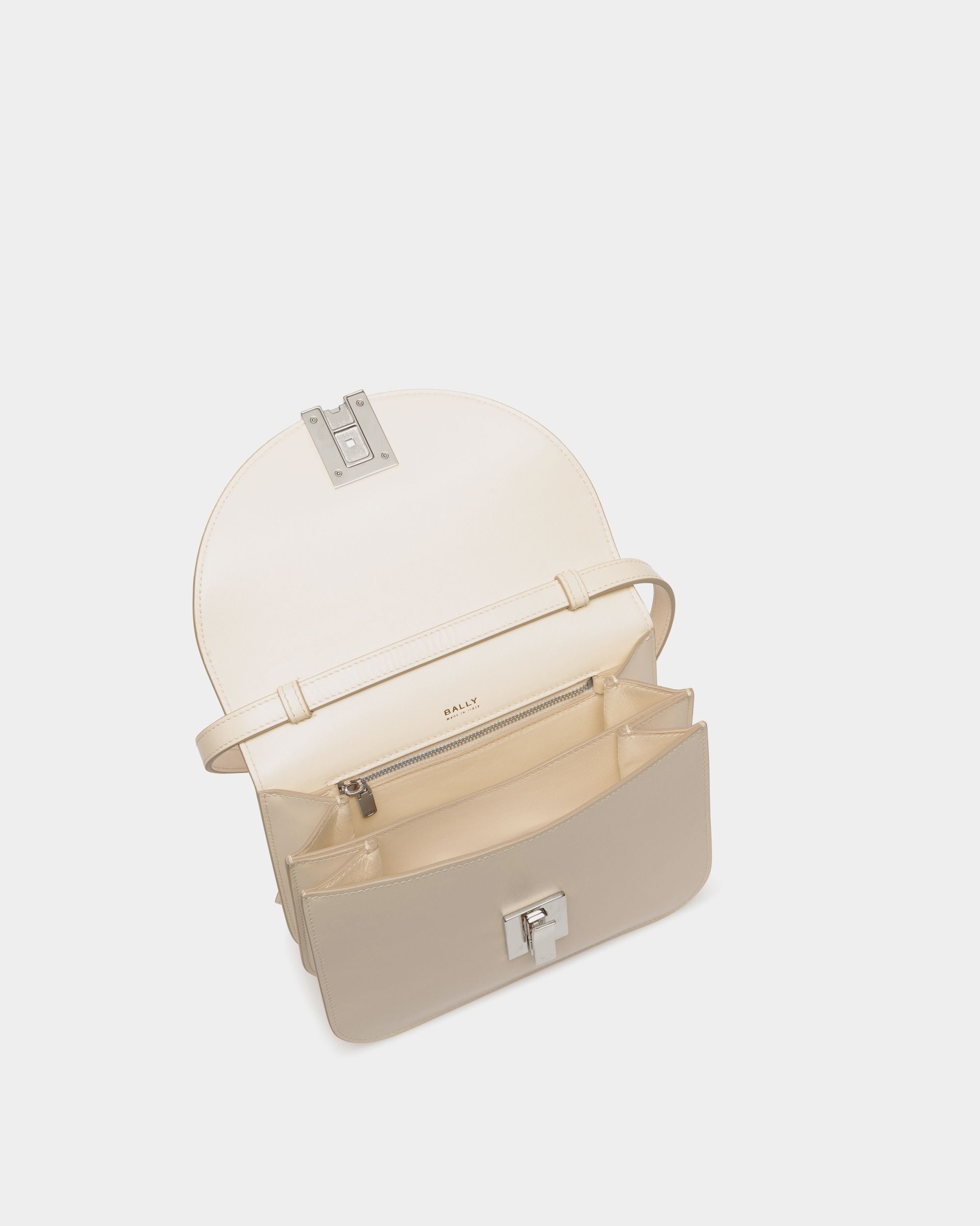 Sac À Bandoulière Ollam En Cuir Blanc - Femme - Bally - 04