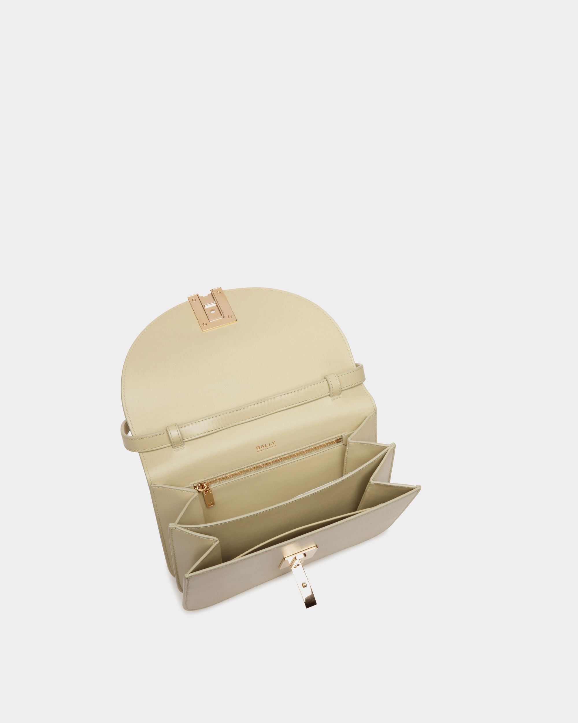 Sac À Bandoulière Ollam En Cuir Light Green - Femme - Bally - 04