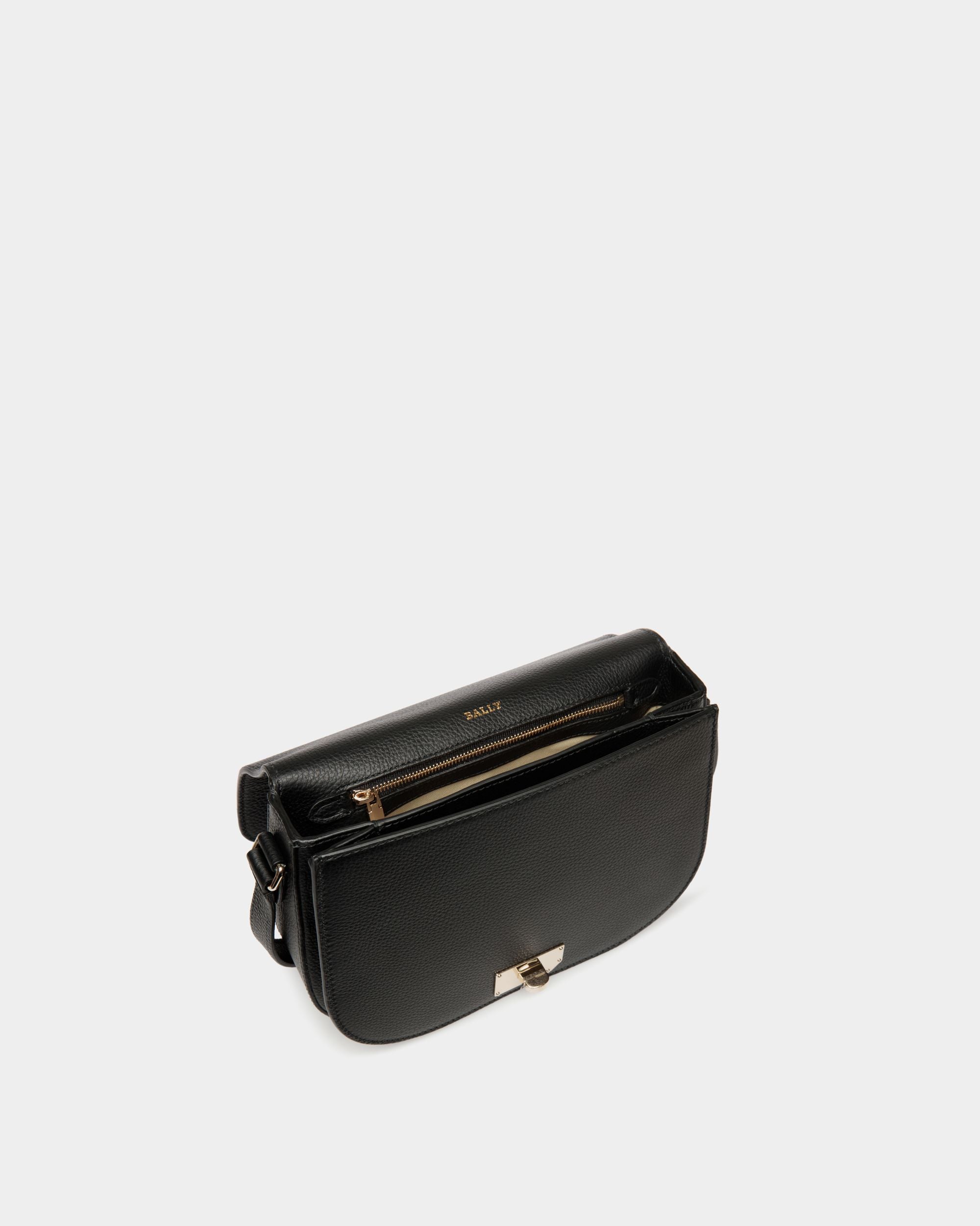 Crossbody Bag In Black Leather - Femme - Bally - 04