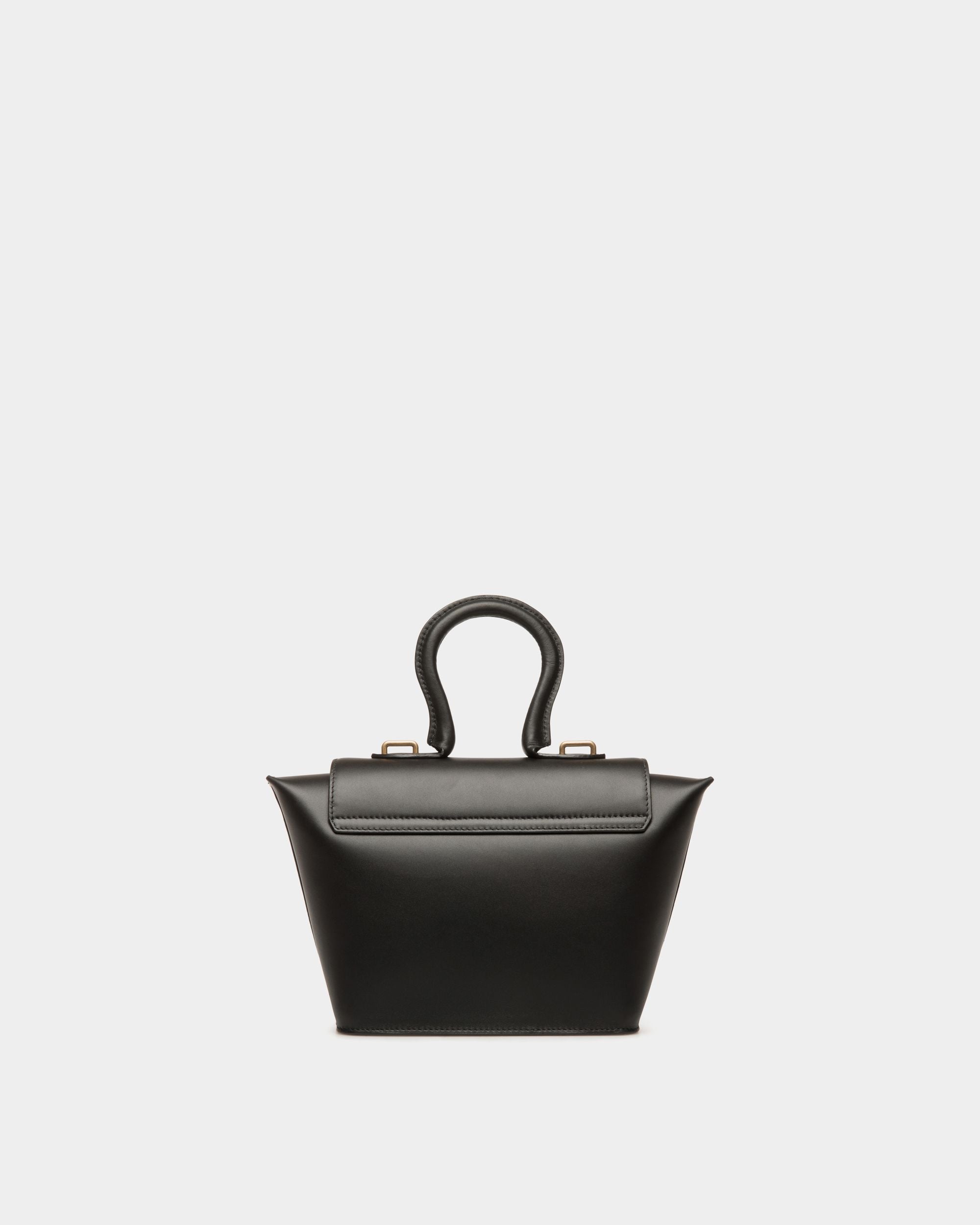 Sac À Anse Supérieure Belle En Cuir Noir - Femme - Bally - 03