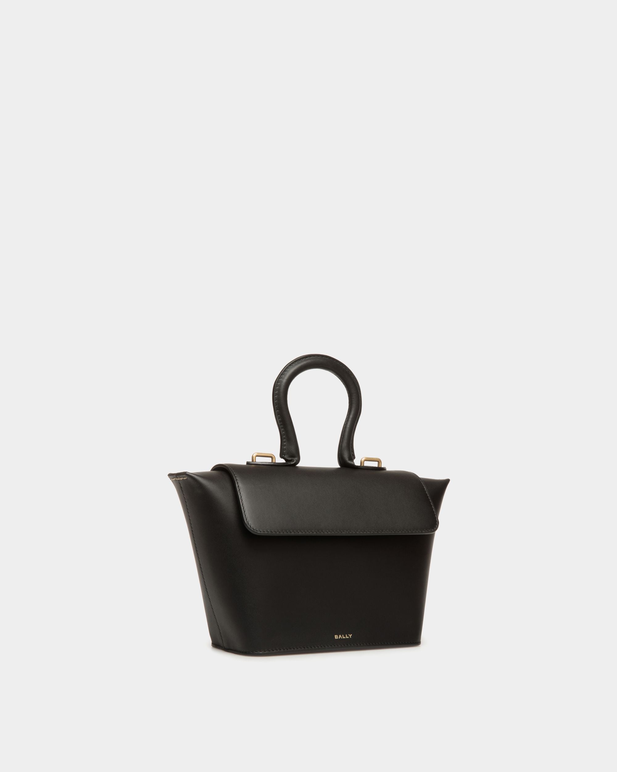 Sac À Anse Supérieure Belle En Cuir Noir - Femme - Bally - 04