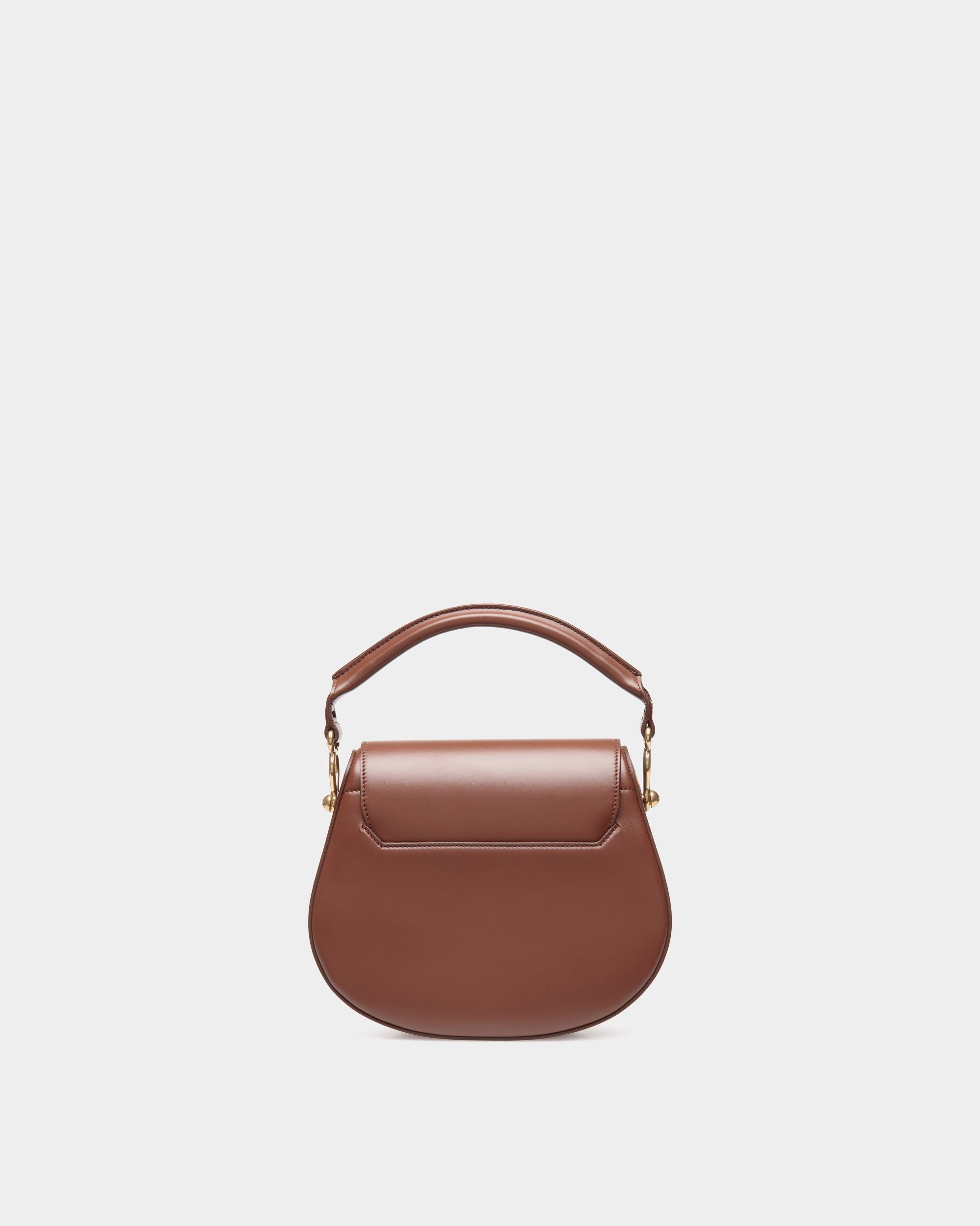 Sac À Bandoulière Lune En Cuir Marron - Femme - Bally - 03