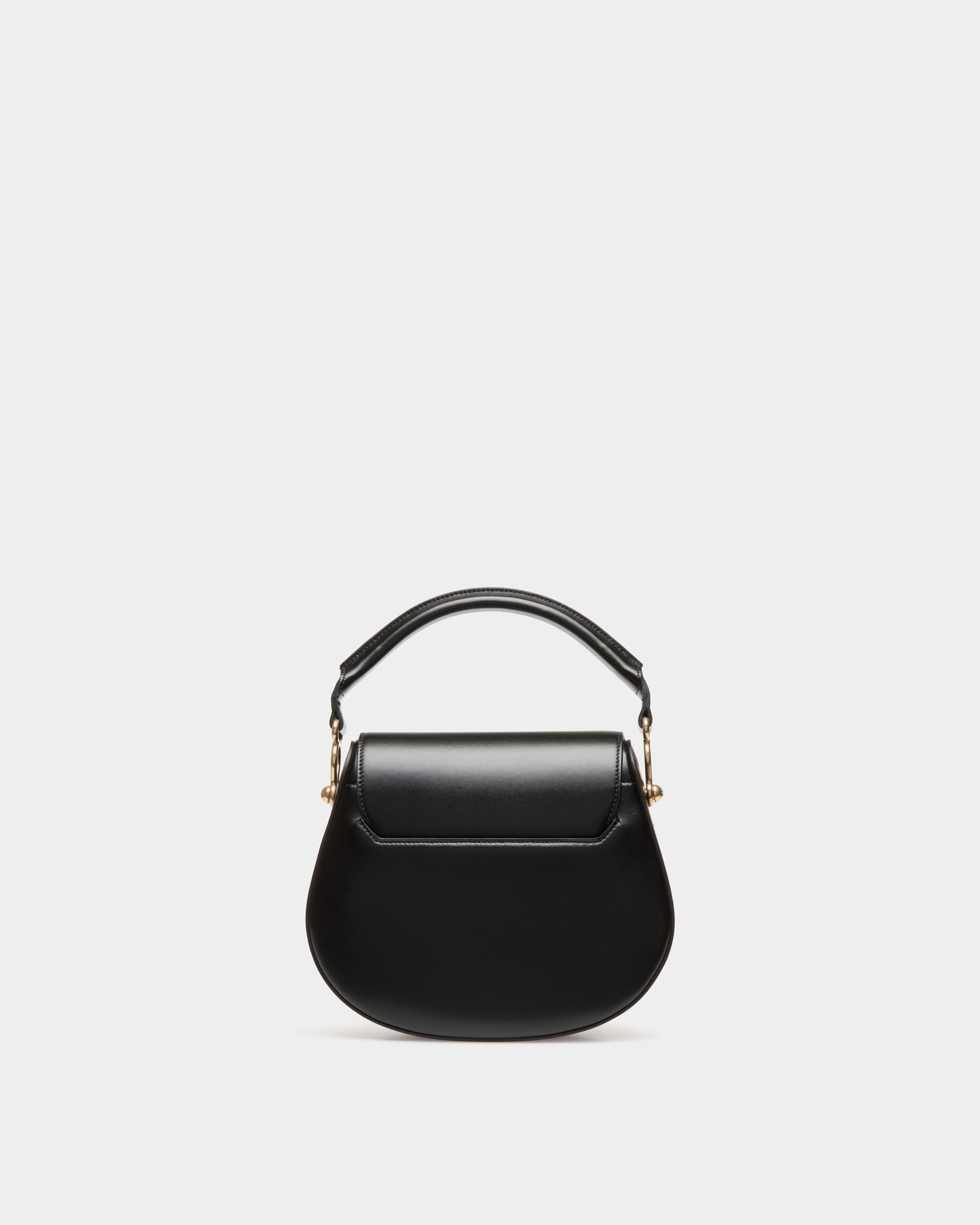 Sac À Bandoulière Lune En Cuir Noir - Femme - Bally - 03
