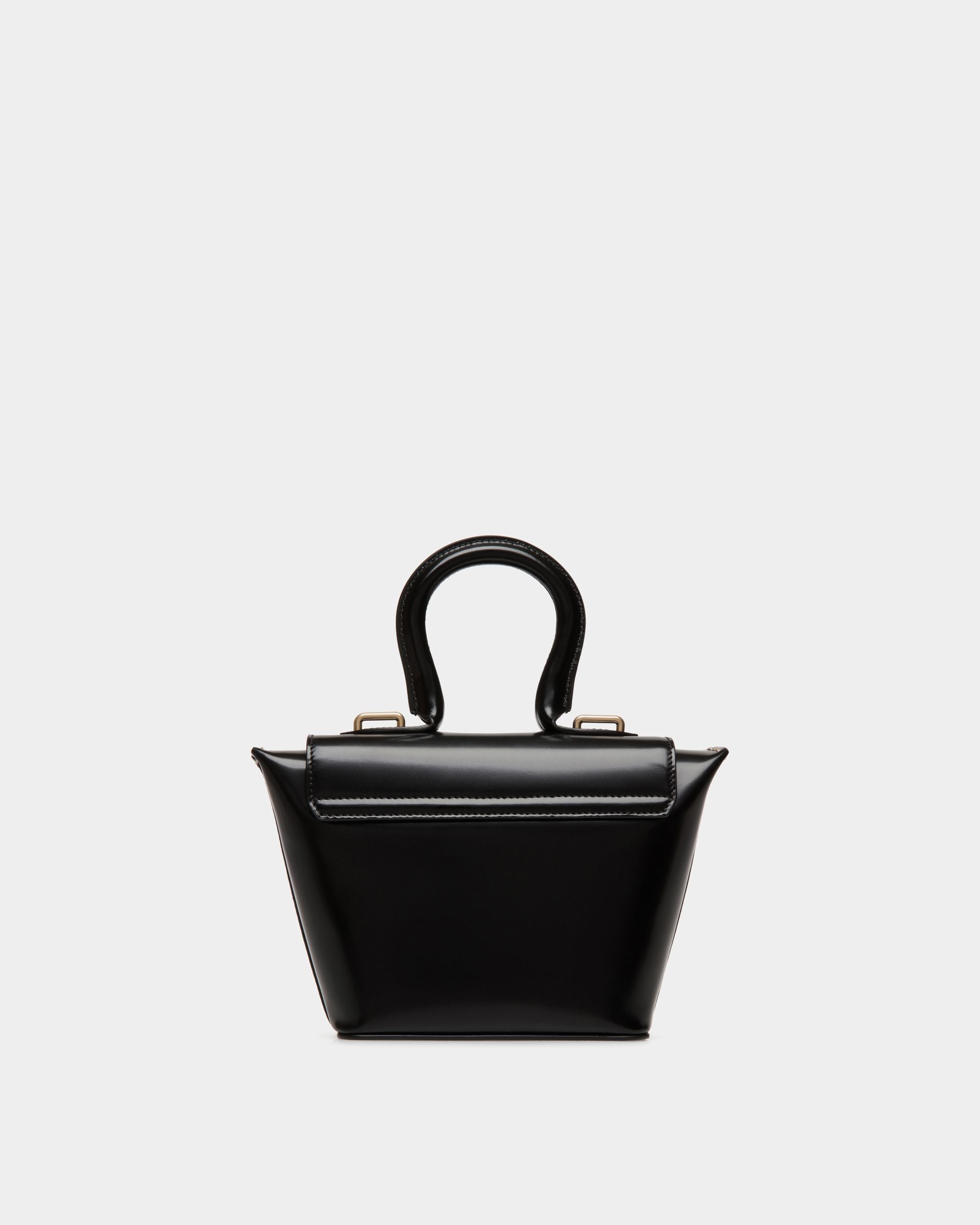 Belle Minibag In Black Brushed Leather - Femme - Bally - 03