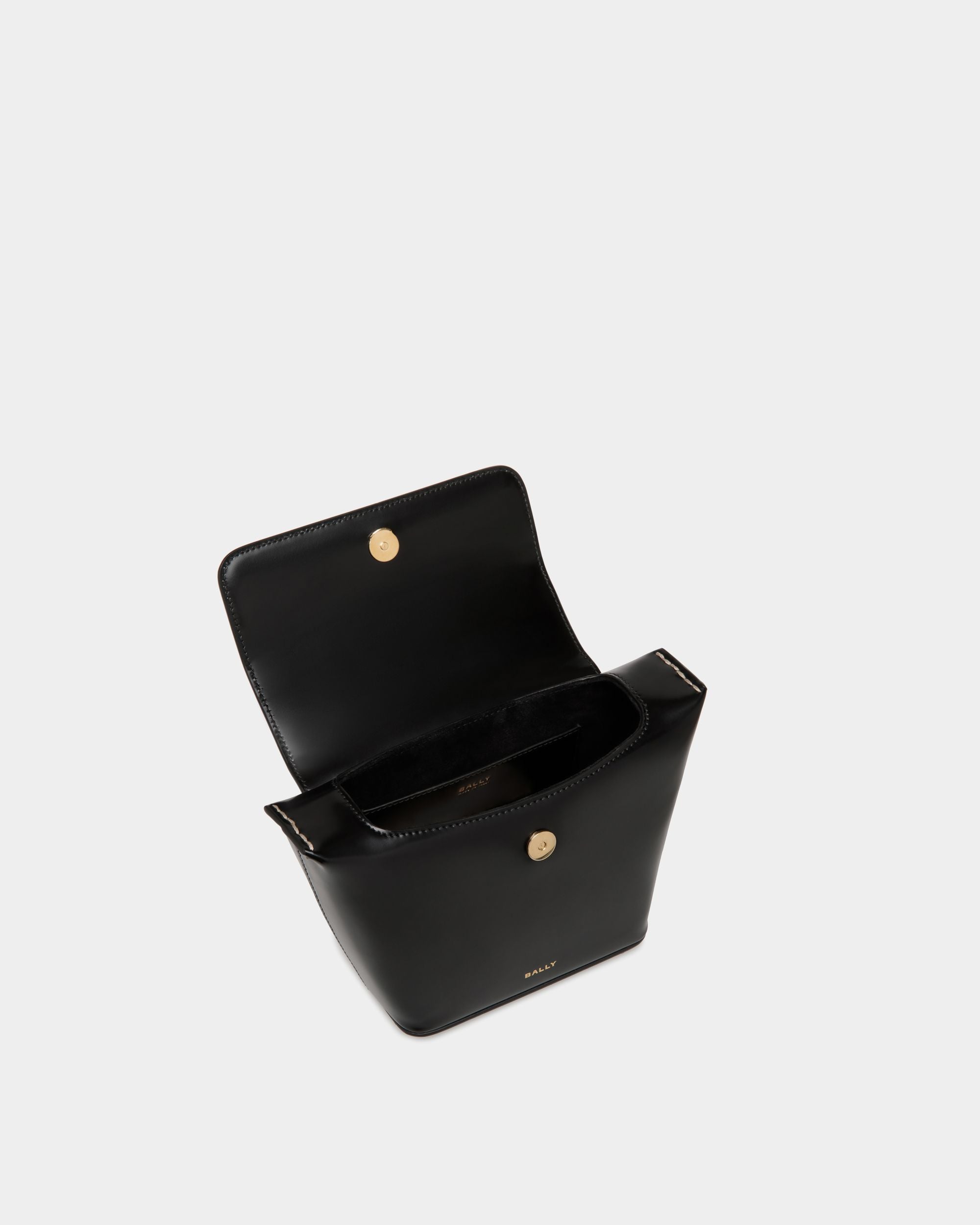 Belle Minibag In Black Brushed Leather - Femme - Bally - 05