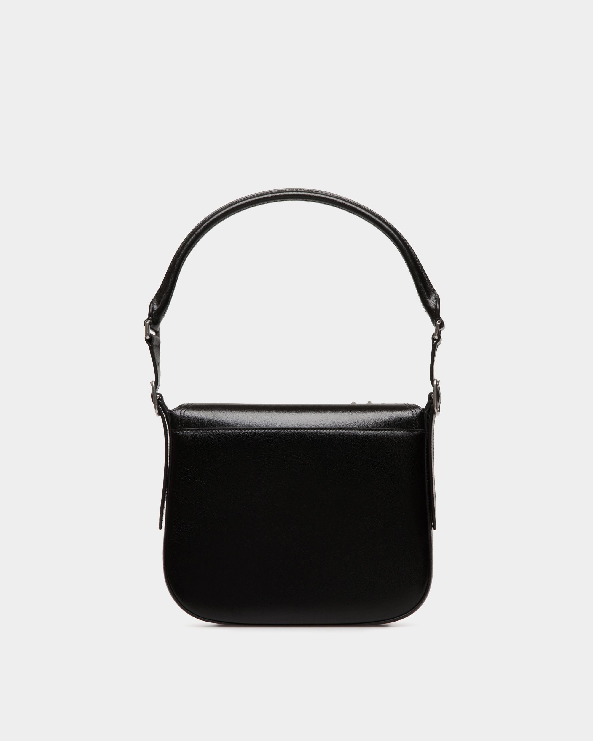 Beckett Crossbody Bag In Black Leather with Studs - Femme - Bally - 03