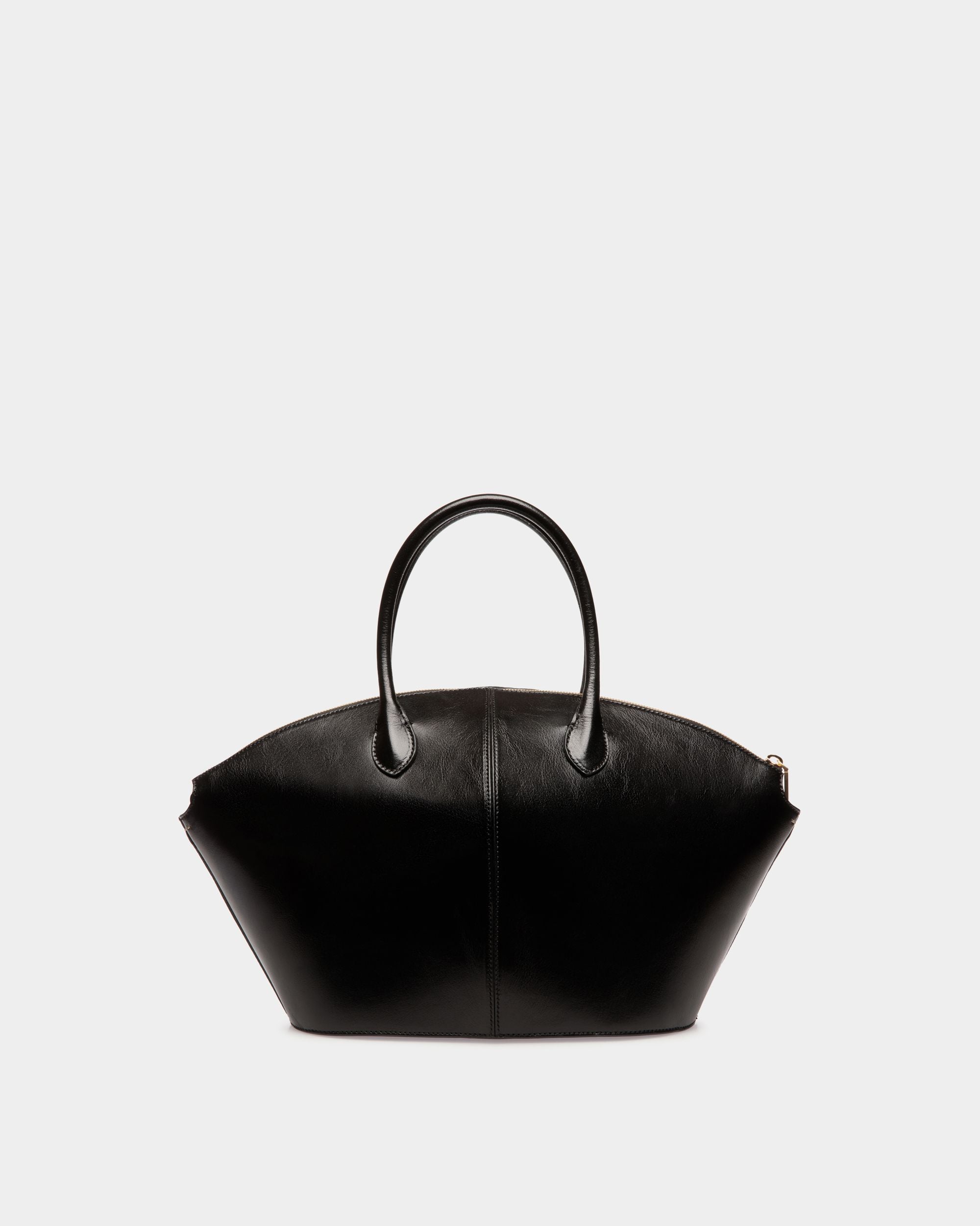 Sac À Anse Supérieure Belle En Cuir Noir - Femme - Bally - 03