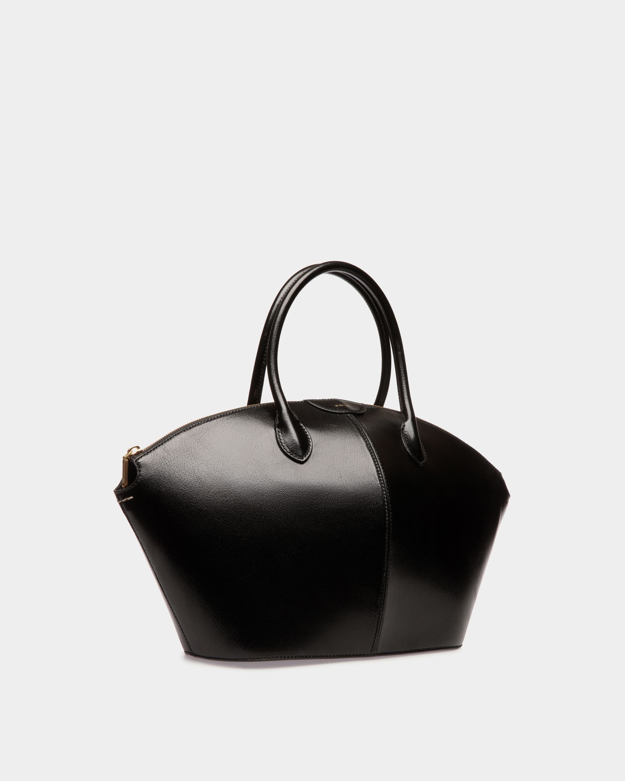 Sac À Anse Supérieure Belle En Cuir Noir - Femme - Bally - 04