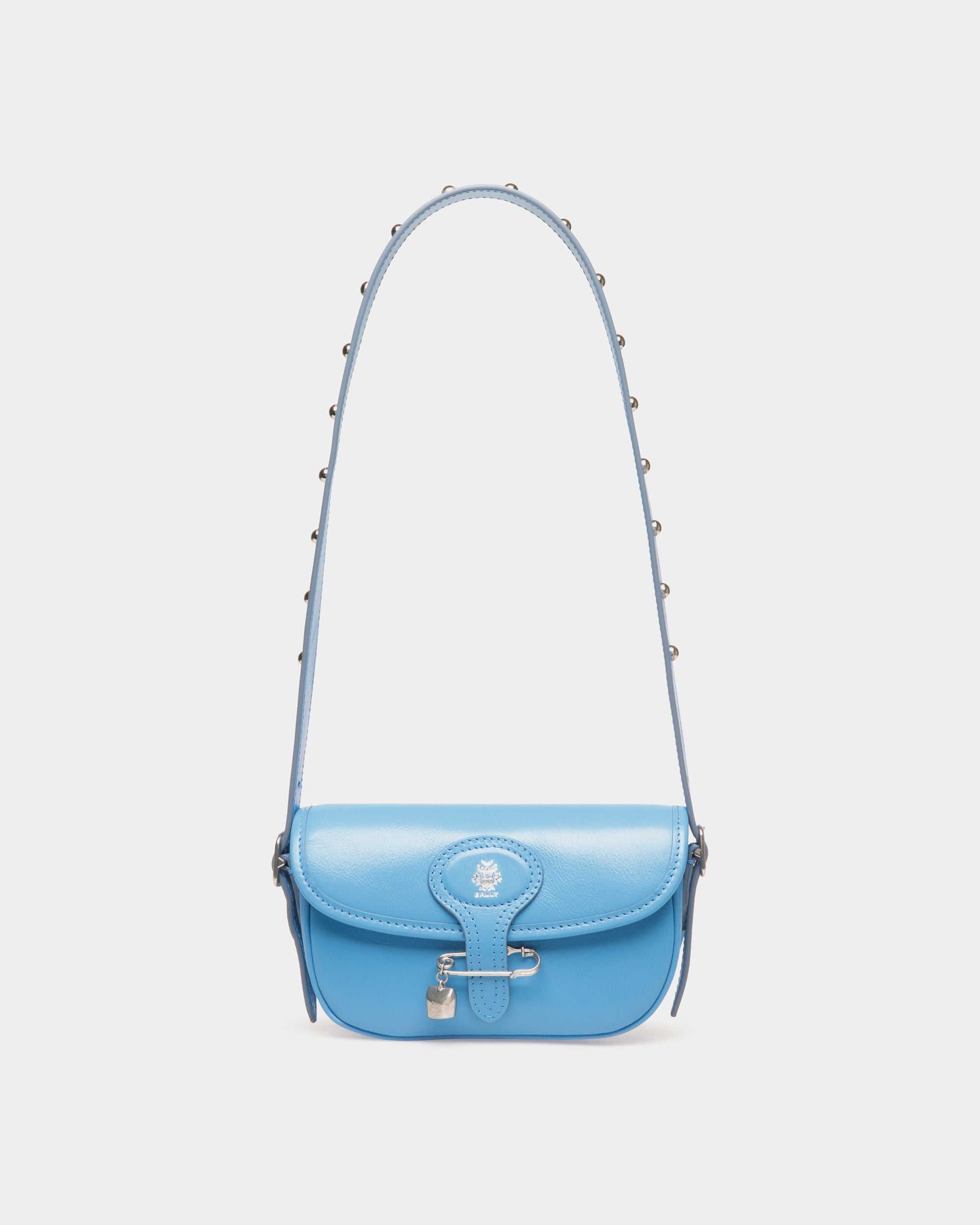 Minisac Beckett En Cuir Bleu Avec Bally Pin - Femme - Bally - 01