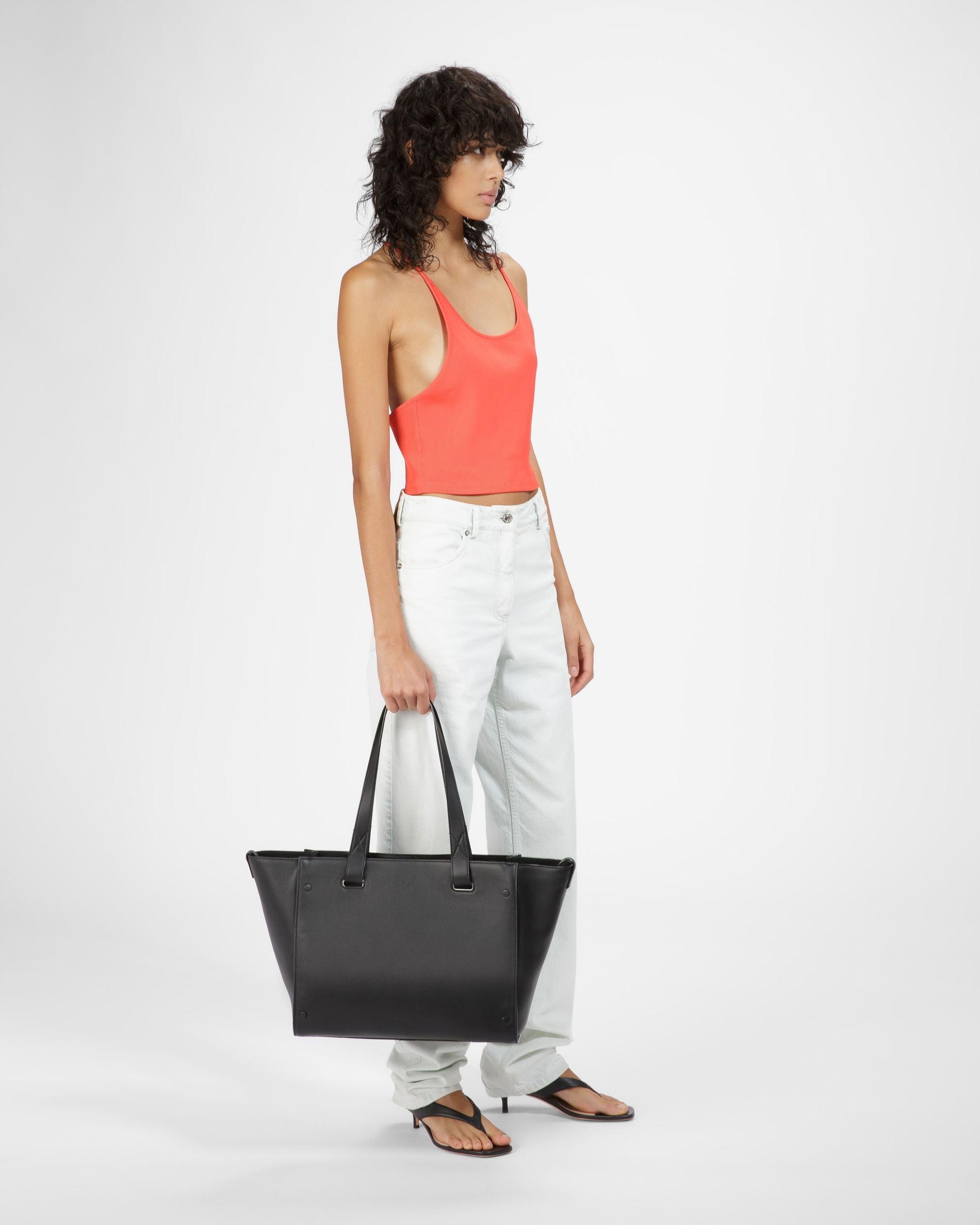 Arystea Fourre-tout En Cuir Noir - Femme - Bally - 06
