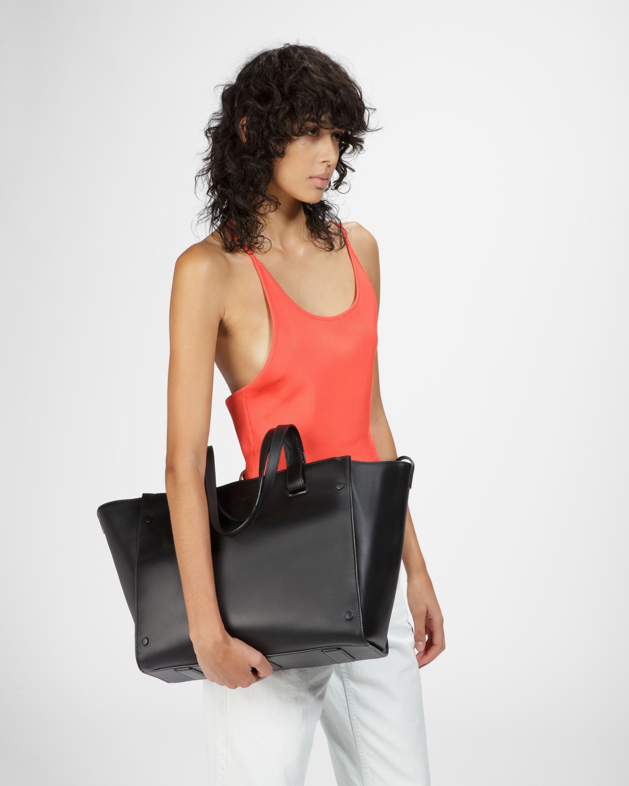 Arystea Fourre-tout En Cuir Noir - Femme - Bally - 08