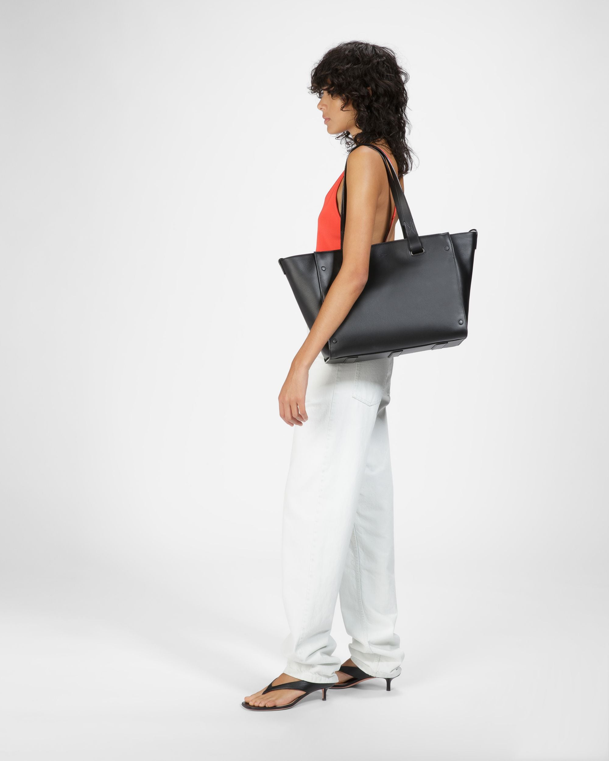 Arystea Fourre-tout En Cuir Noir - Femme - Bally - 09