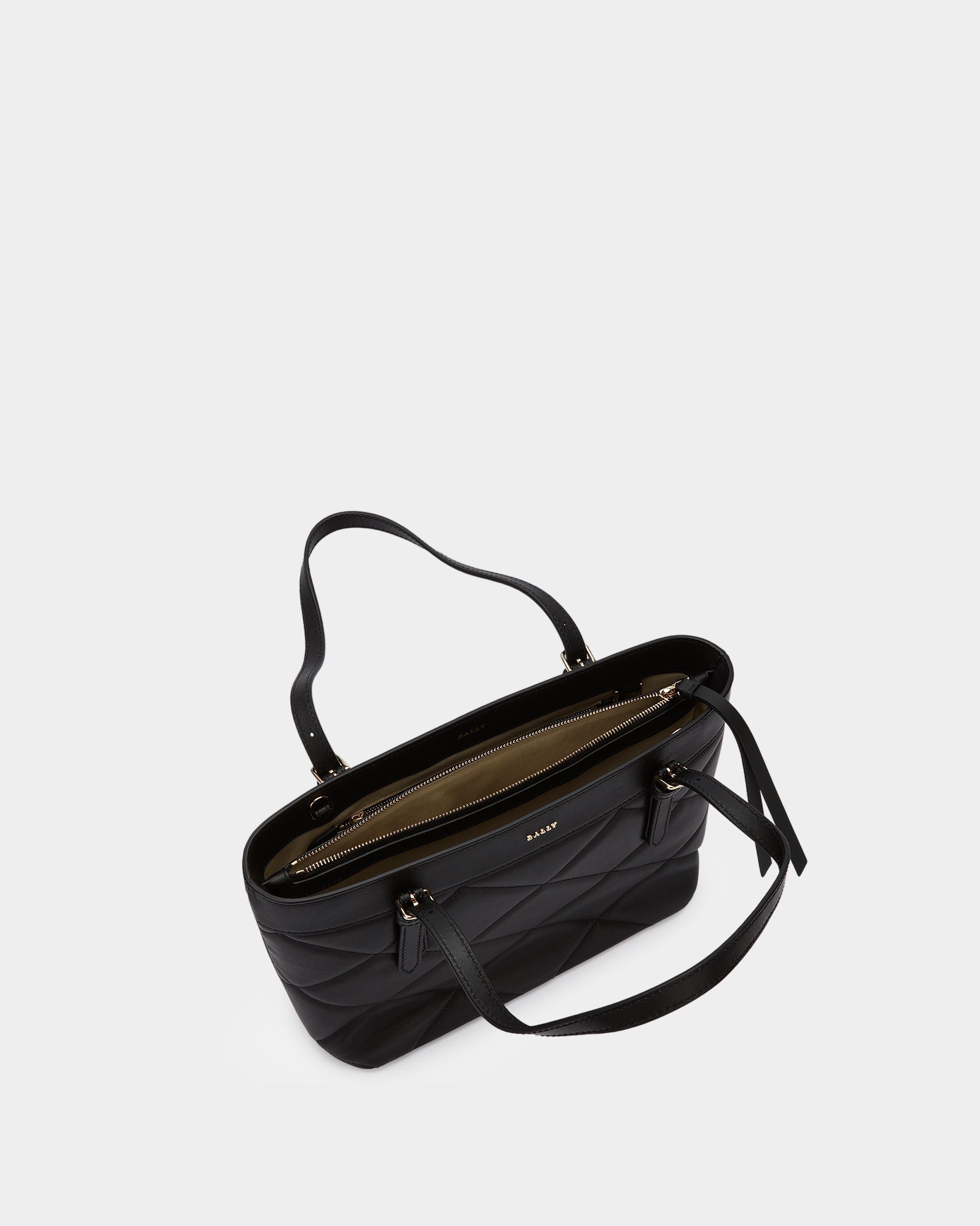 Cabas En Cuir Noir - Femme - Bally - 04