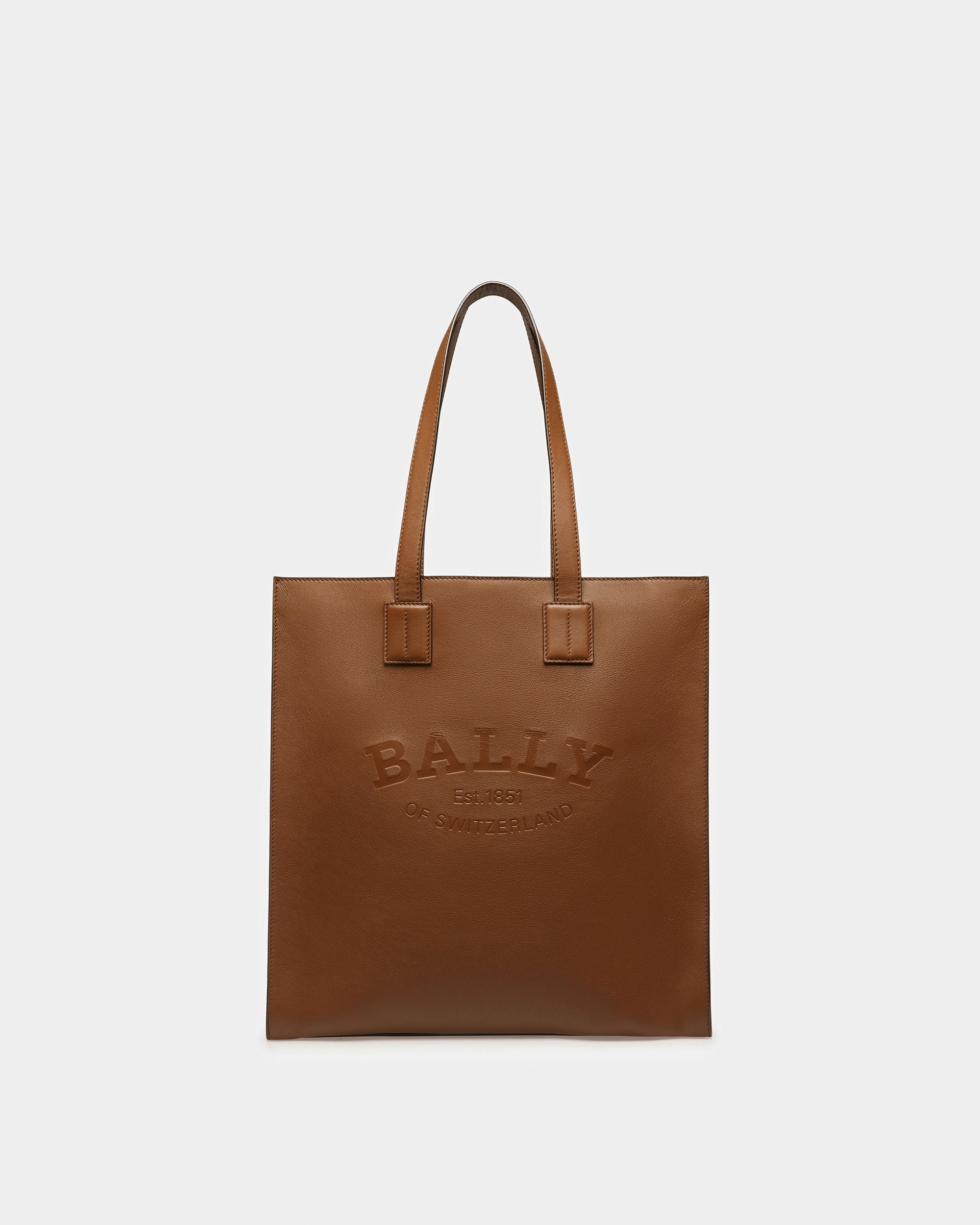 Crystalia Fourre-tout En Cuir Marron - Femme - Bally - 01