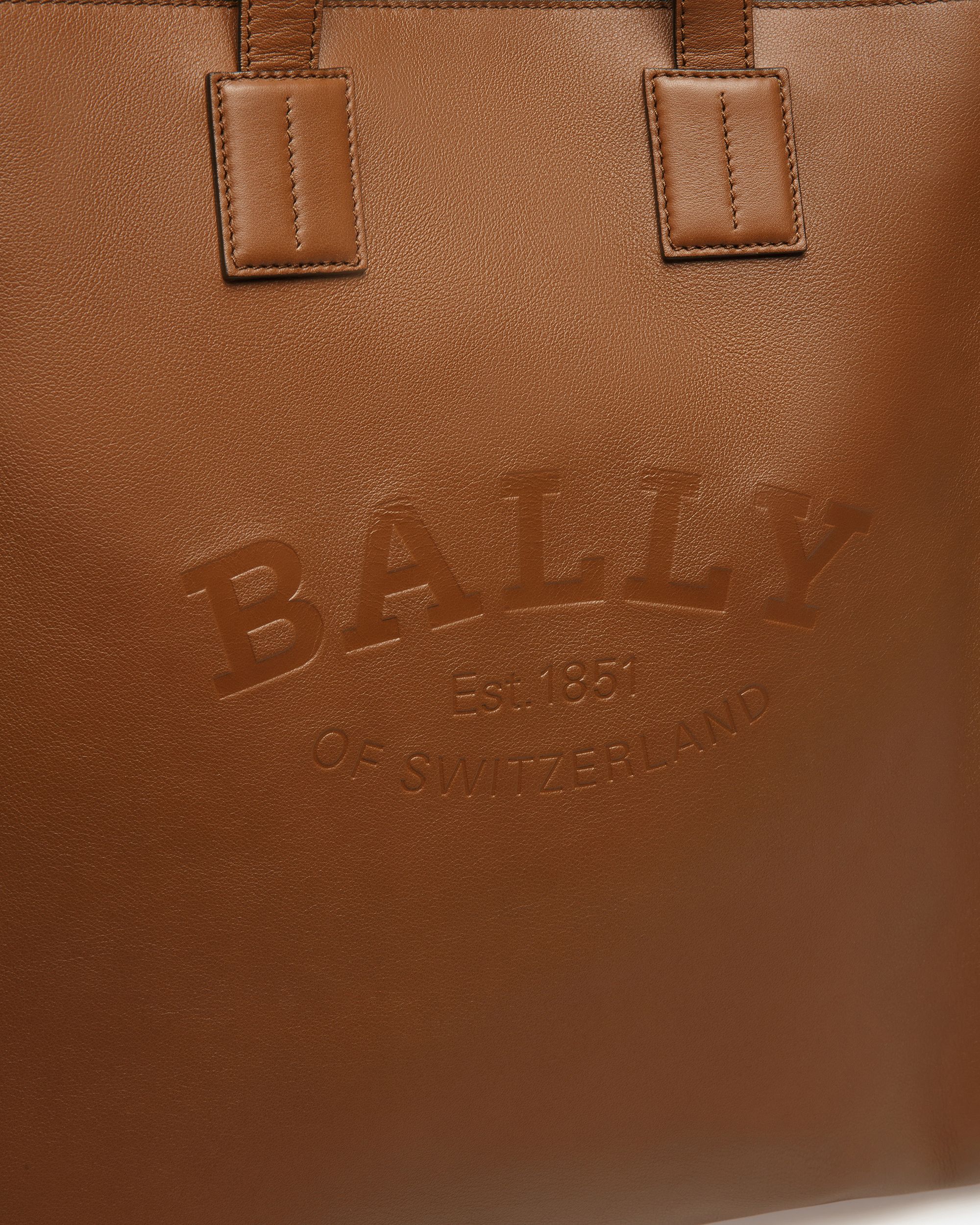 Crystalia Fourre-tout En Cuir Marron - Femme - Bally - 05