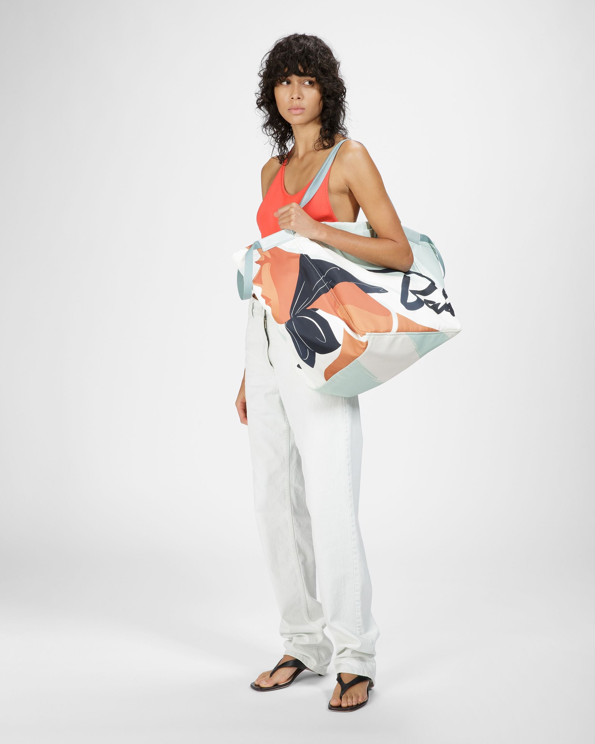 Billboard Fourre-Tout En Nylon Bleu - Femme - Bally - 02